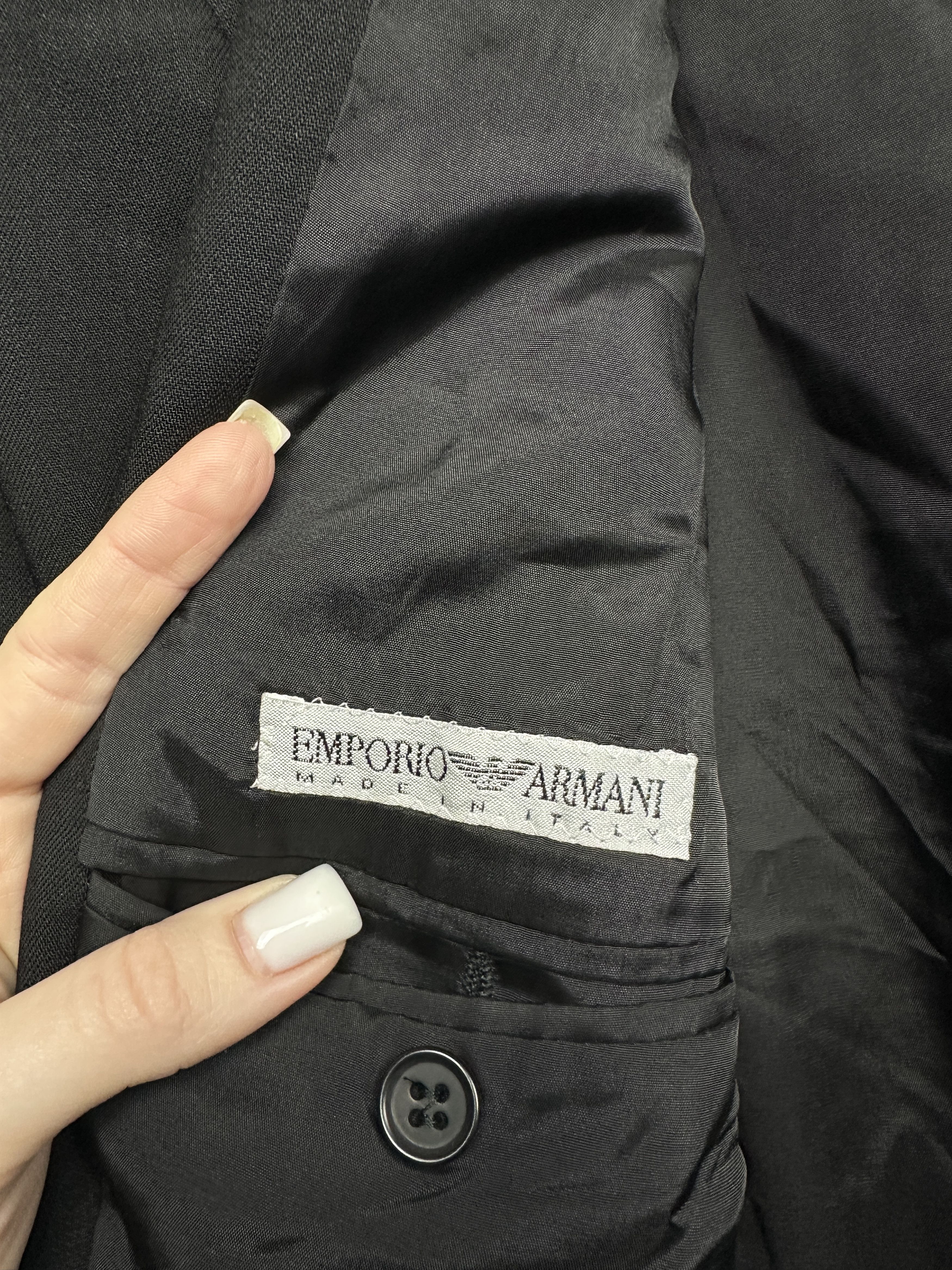 Emporio Armani Emporio Armani Mens Two Buttons Blazer Jacket Size US L / EU 52-54 / 3 - 6 Thumbnail