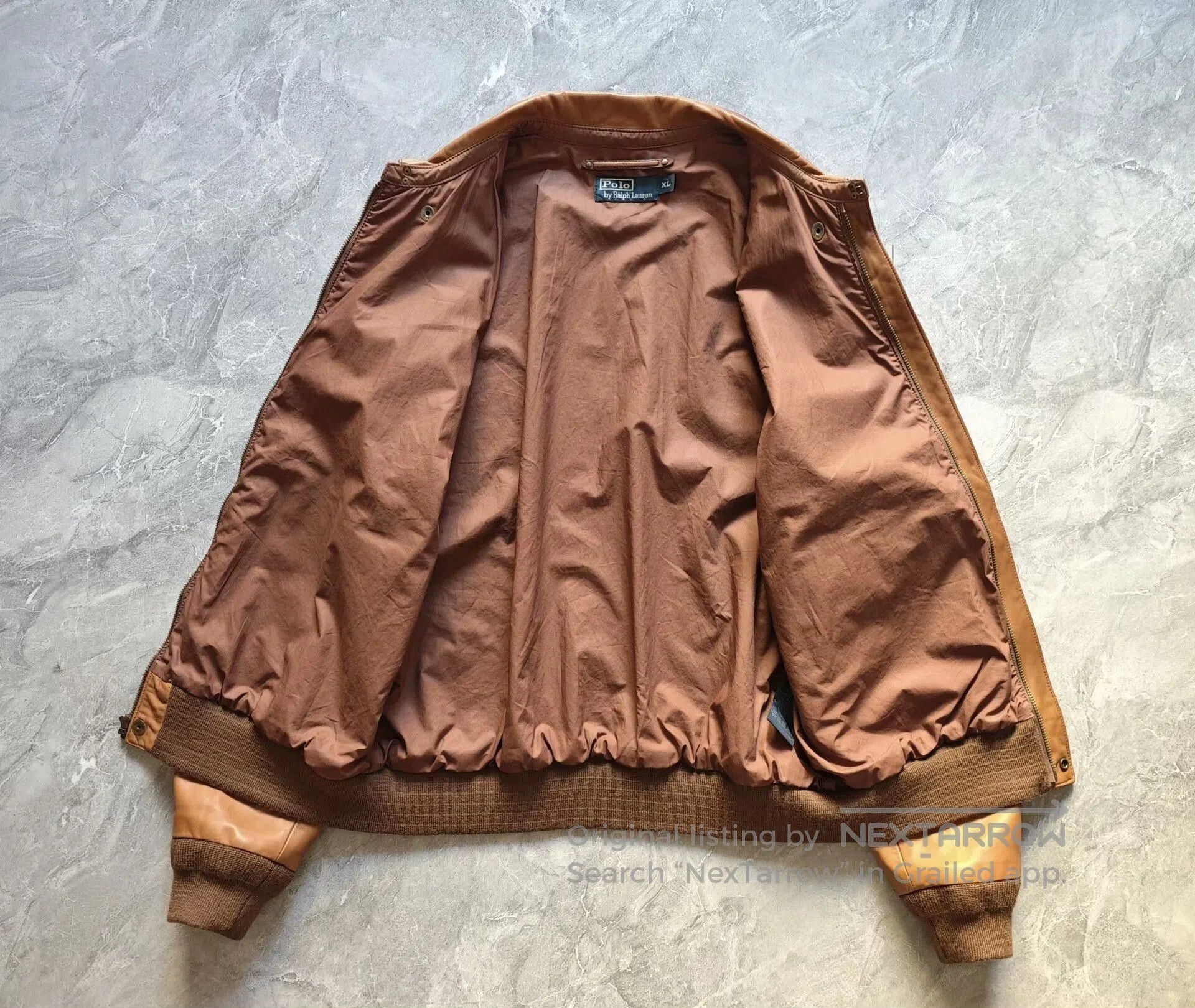 Polo Ralph Lauren polo ralph lauren lambskin a-2 jacket. Size US XL / EU 56 / 4 - 2 Thumbnail