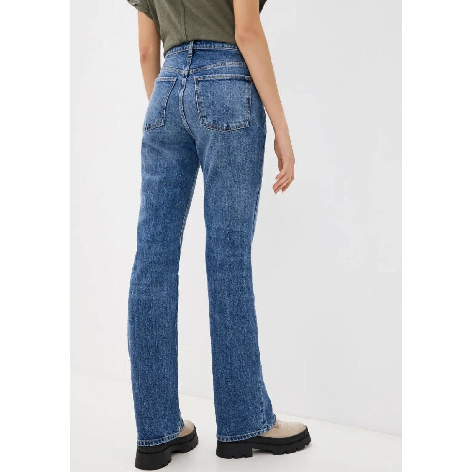 Free People Free People We The Free French Girl Flare Jean In Aura Blue Size 30" / US 8 / IT 44 - 3 Thumbnail