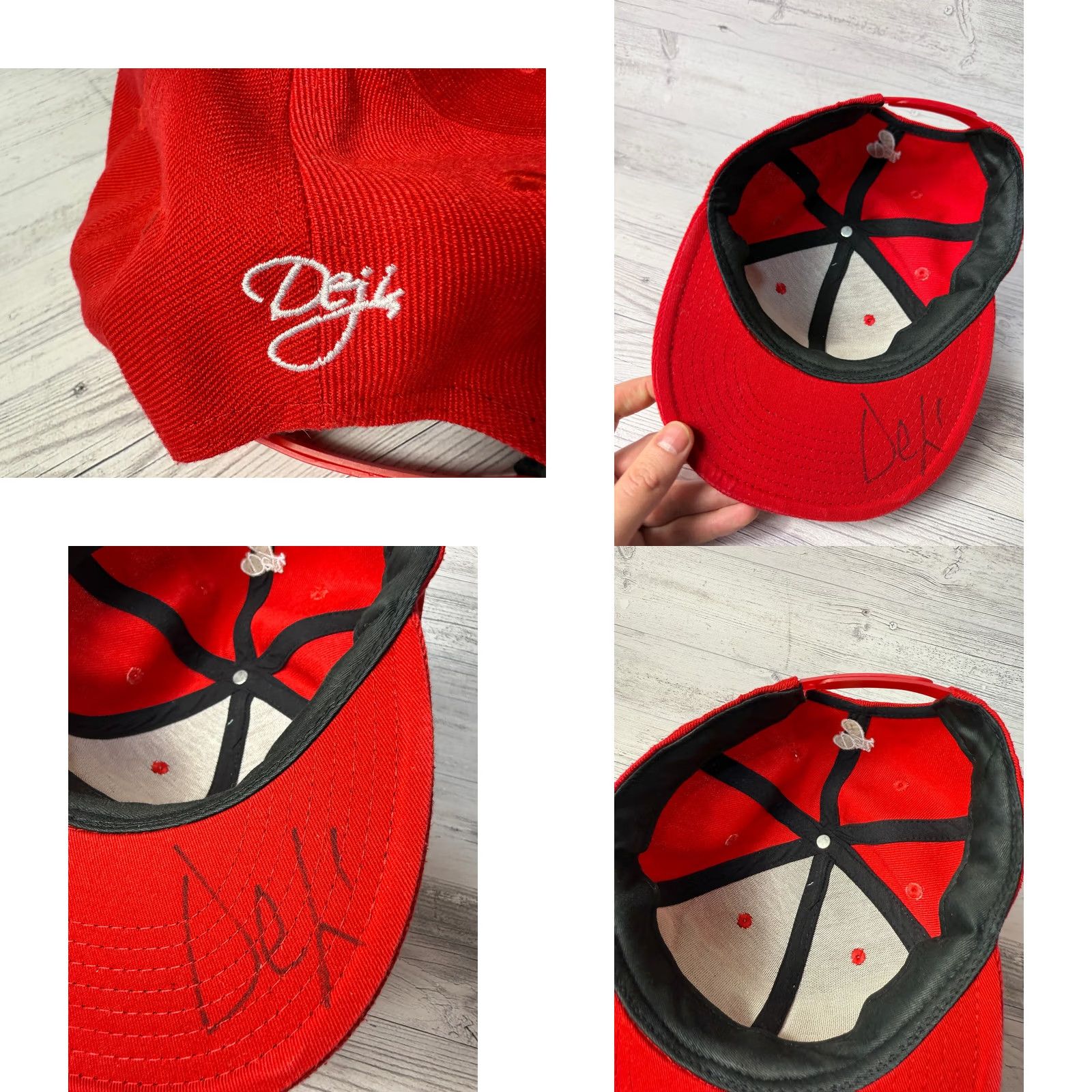 Vintage TANK by Deji signed red snapback cap Size ONE SIZE - 8 Thumbnail