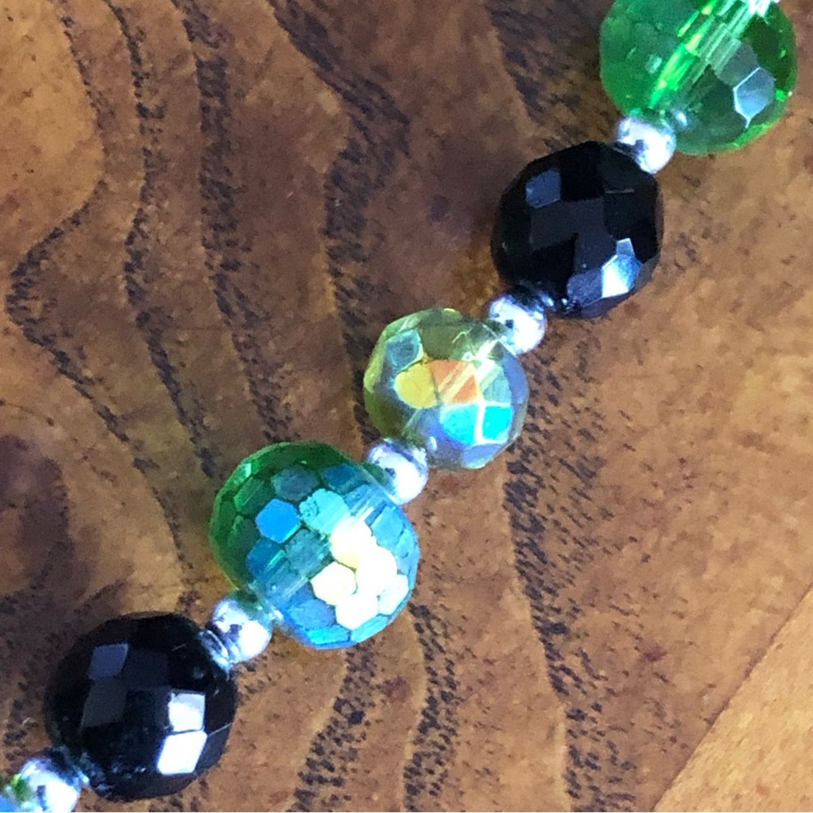 Handmade Handcrafted forest surrender crystal bead pendant necklace Size ONE SIZE - 9 Thumbnail