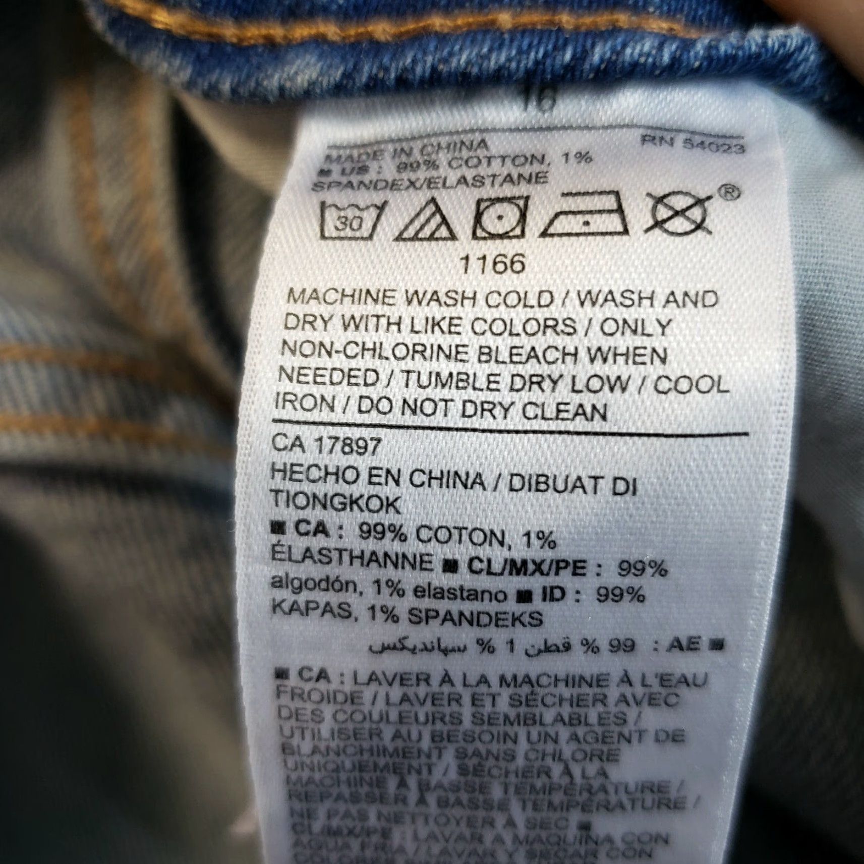 Old Navy Old Navy Womens Jeans Sz 16 Power Straight High Rise Blue Distressed Size 38" / US 16 / IT 52 - 7 Thumbnail