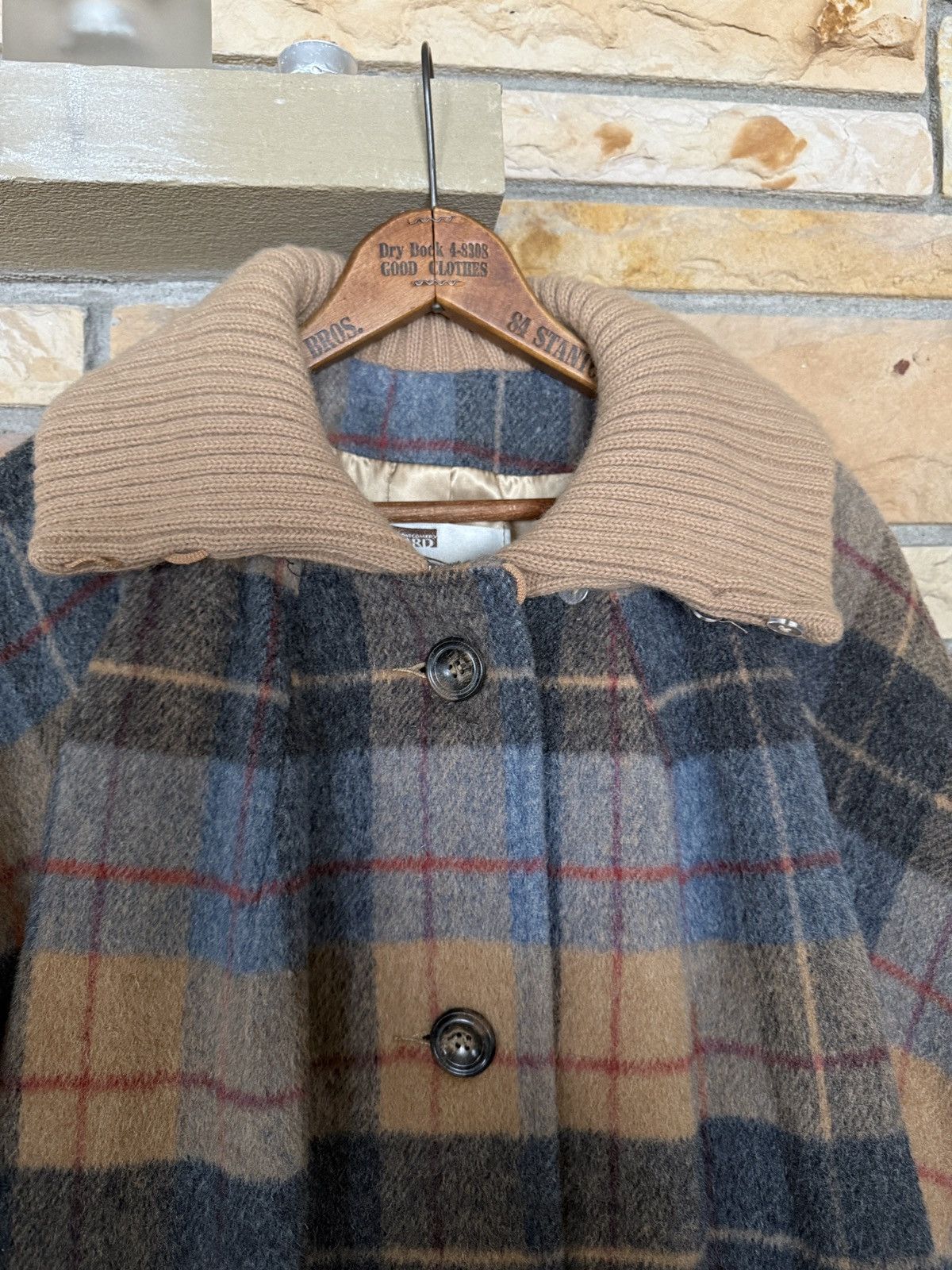 Vintage Vintage 70s Montgomery Ward Plaid Wool Coat Size XL / US 12-14 / IT 48-50 - 2 Thumbnail
