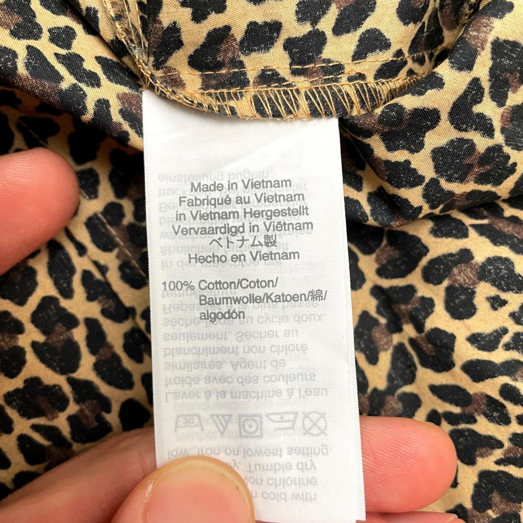 J.Crew VINTAGE J. Crew Leopard Button Down Shirt Womens XXS Brown Animal Print Long Sleeve Top Size XXS / US 00 / IT 34 - 5 Thumbnail