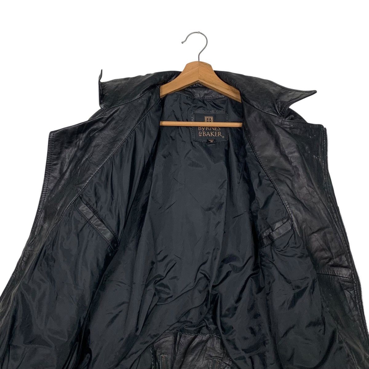 Leather Vintage 90's BYRNES & BAKER Leather Jacket #2510-C113 Size US M / EU 48-50 / 2 - 13 Thumbnail