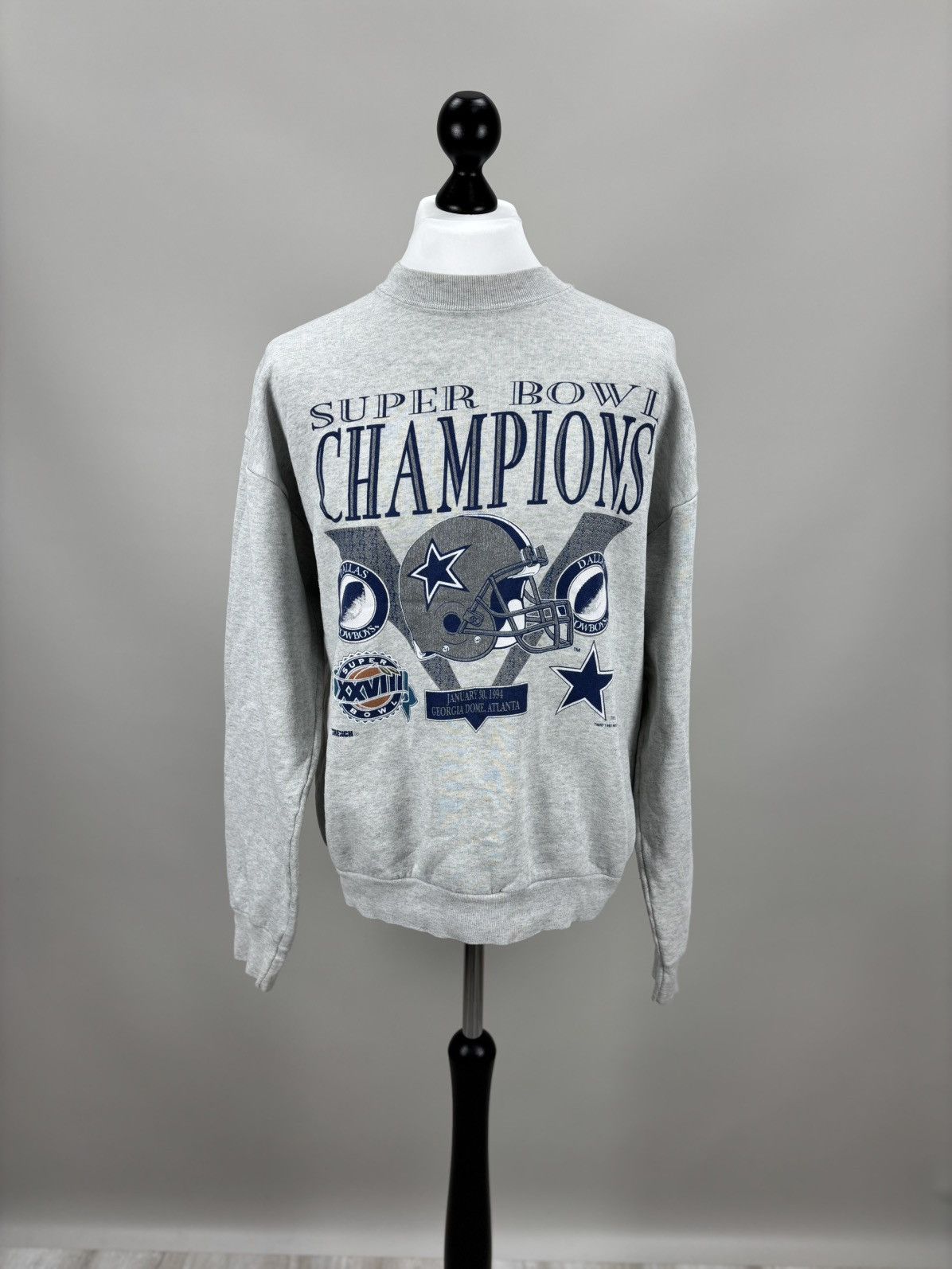 NFL × Vintage Mens vintage sweatshirt Super Bowl Champions Dallas Cowboys Size US XL / EU 56 / 4 - 1 Thumbnail
