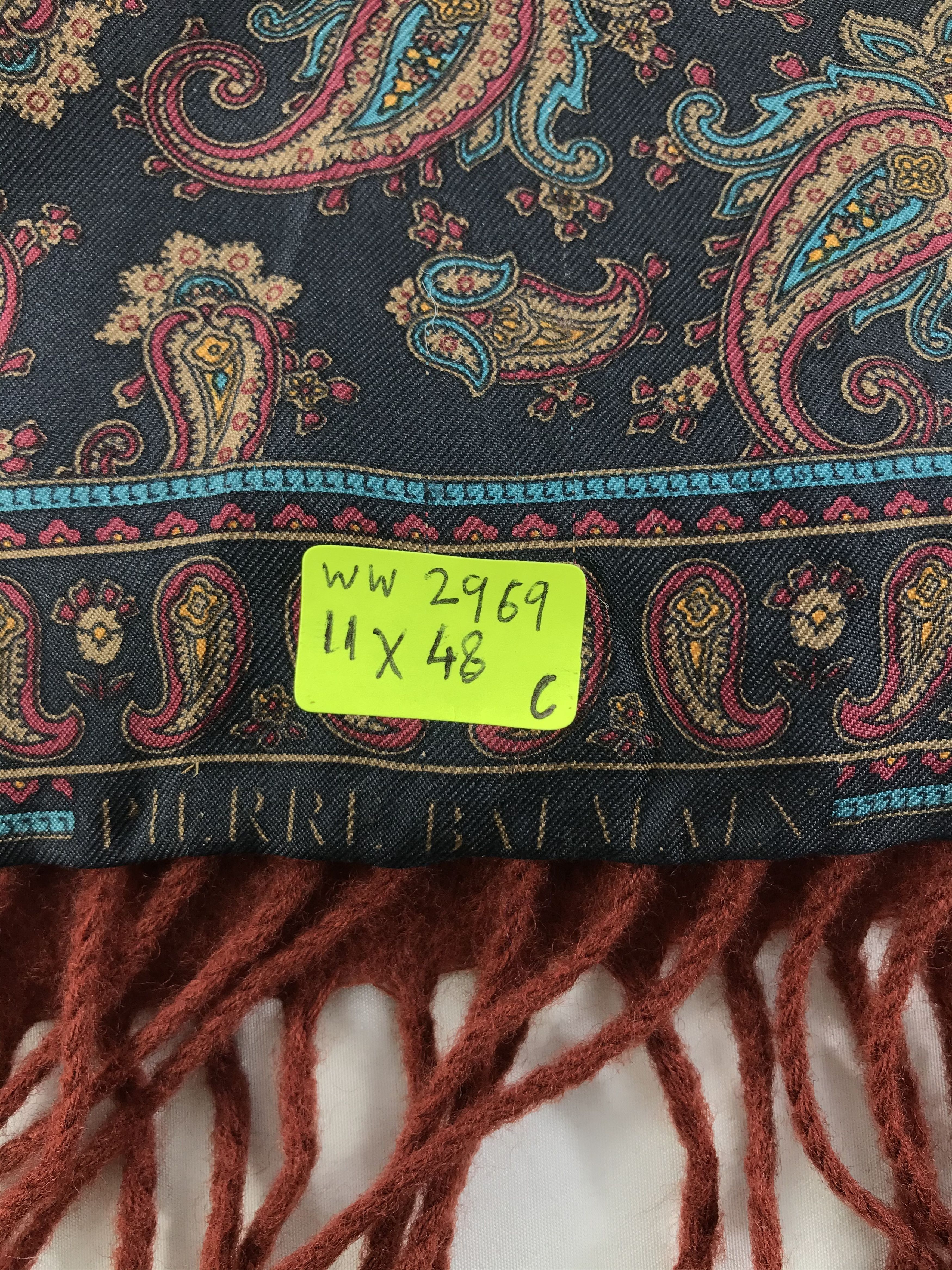 Vintage Vintage Pierre Balmain Scarf / Muffler / Neckwear - WW2969 Size ONE SIZE - 4 Thumbnail