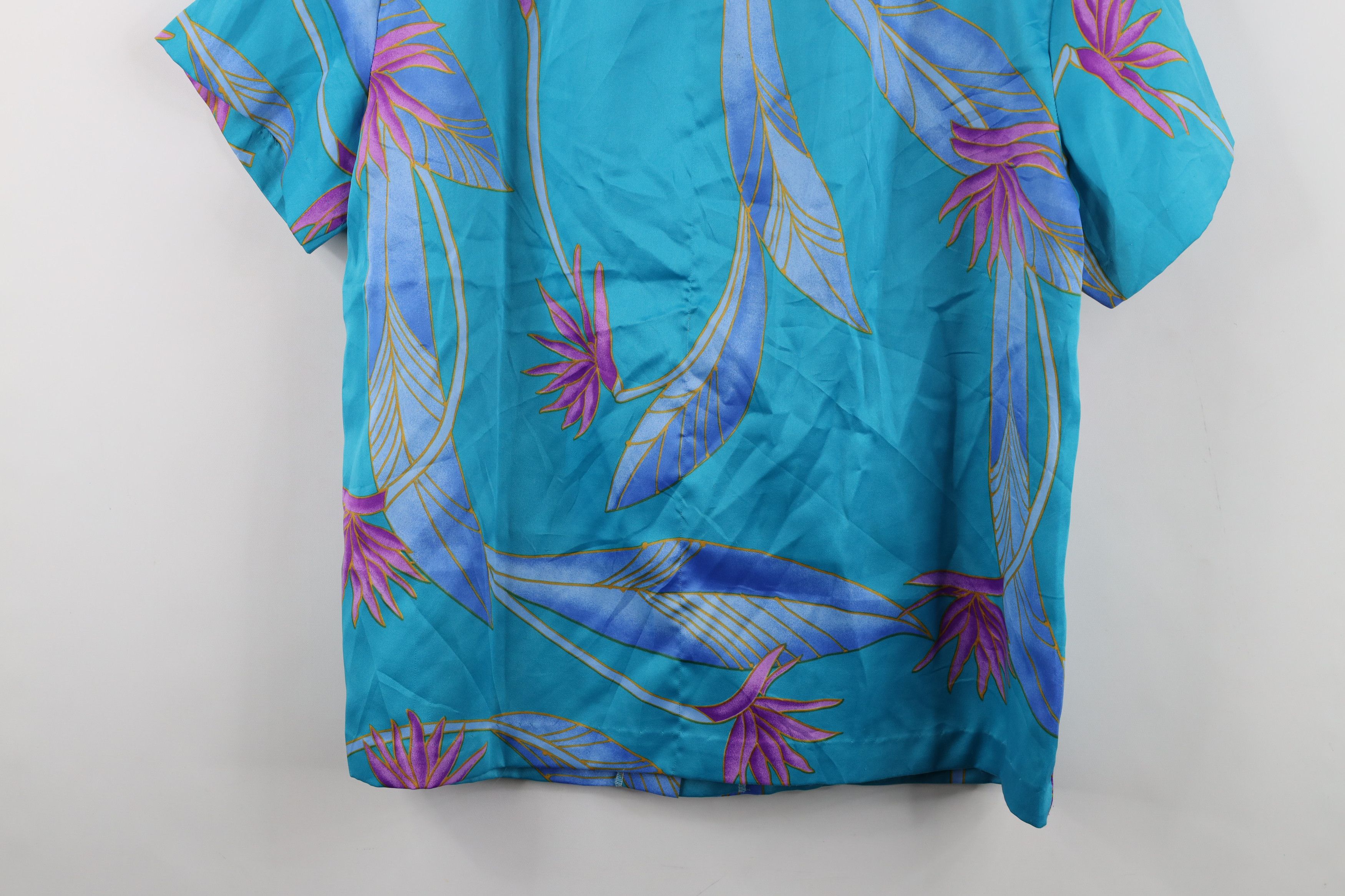 Vintage Vintage 70s Hilo Hatties Flower Hawaiian Button Shirt USA Size L / US 10 / IT 46 - 14 Thumbnail