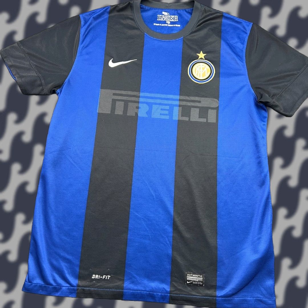 Nike Inter Milan 2012 2013 Home Mens Football Jersey Large Nike Soccer Shirt Shirt Mens L Multicolor Jersey Sports Football Nike Mens Size US L / EU 52-54 / 3 - 1 Thumbnail