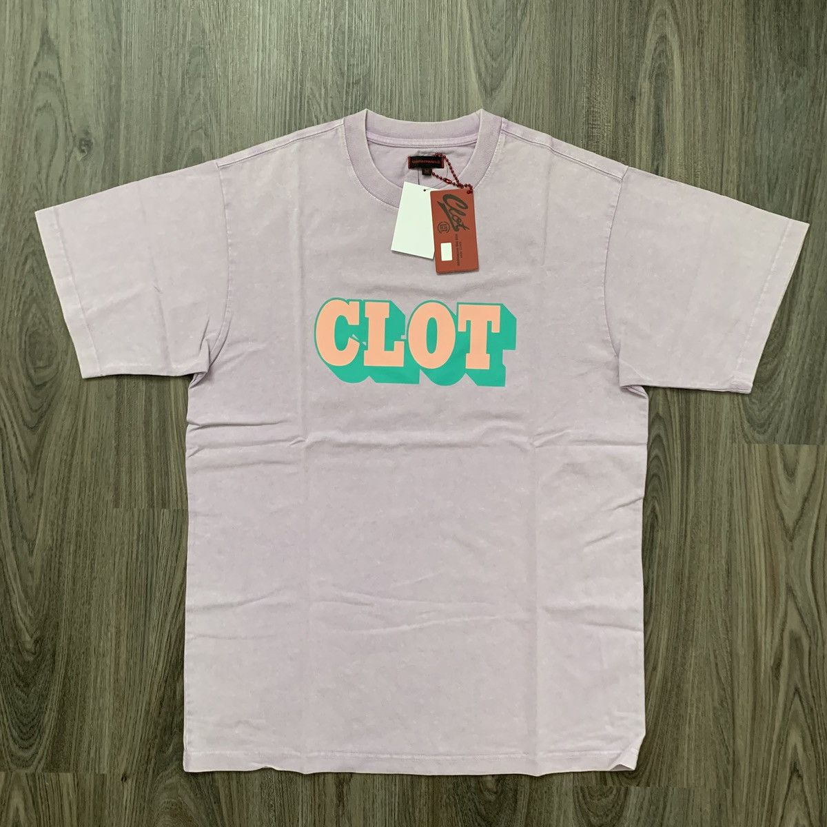CLOT Clot Shadow Logo Short Sleeve tee Tshirt Purple Medium Size US M / EU 48-50 / 2 - 2 Thumbnail