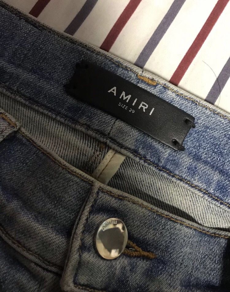 Amiri Amiri Blue Cashew Jeans 2412-Nextarrow Size US 29 - 2 Thumbnail