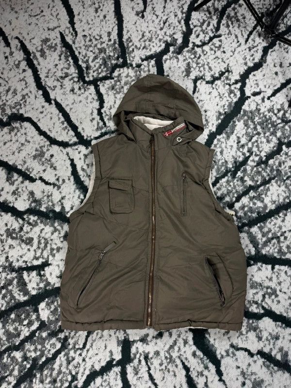 Other Vintage puffer vest brown white double-sided fleece S Size US S / EU 44-46 / 1 - 9 Thumbnail