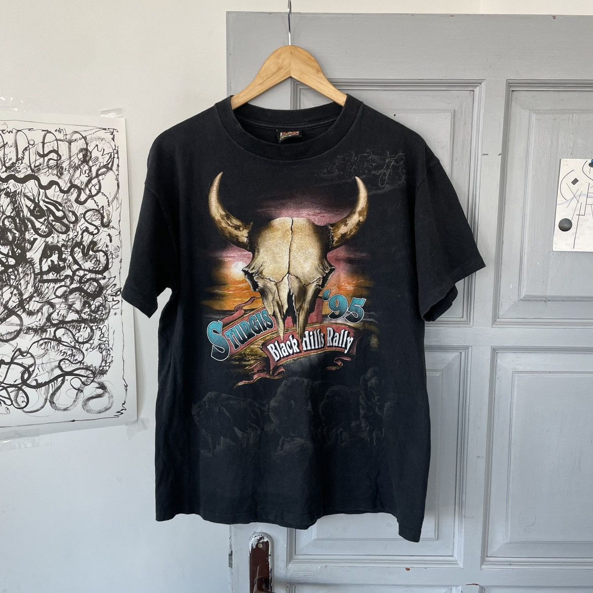 Harley Davidson × Vintage Vintage Harley Davidson 1995 Survivors 3D Emblem T-Shirt Size US L / EU 52-54 / 3 - 1 Thumbnail
