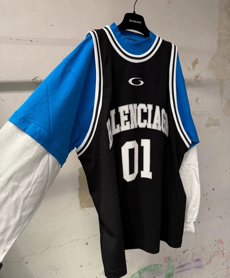 Balenciaga Balenciaga 3-piece laminated long-sleeved TEE with black, Size US S / EU 44-46 / 1 - 2 Thumbnail