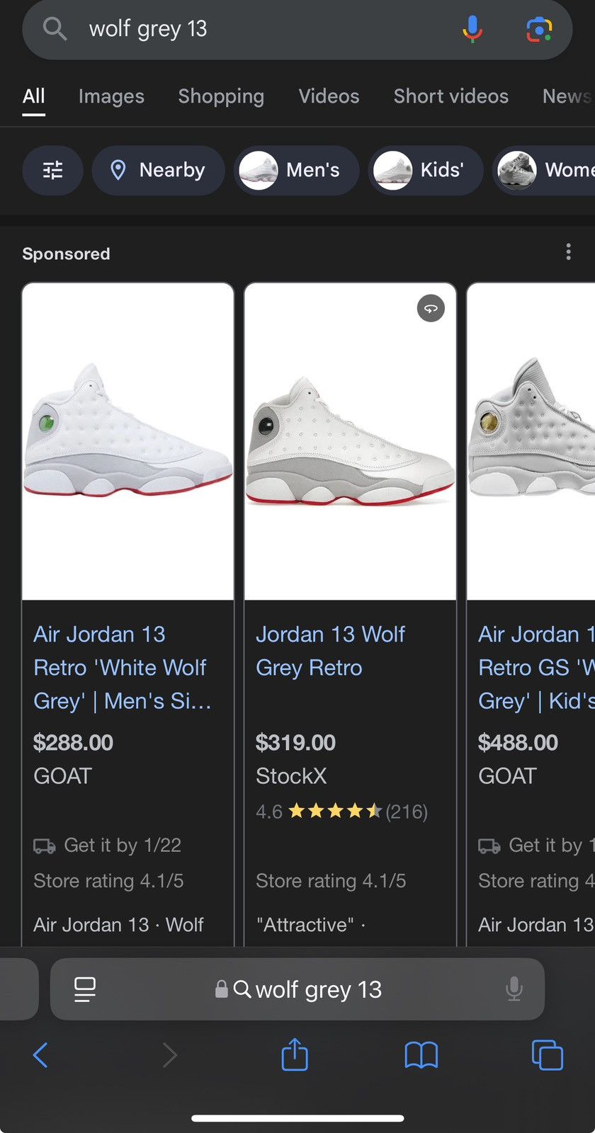 Designer × Jordan Brand Jordan 13 wolf grey Size US 10 / EU 43 - 10 Thumbnail