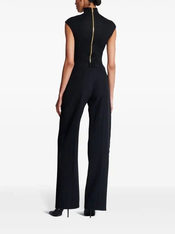 Balmain o1s1wg111225 Jacquard-Knit Bodysuit in Beige Size L / US 10 / IT 46 - 4 Thumbnail