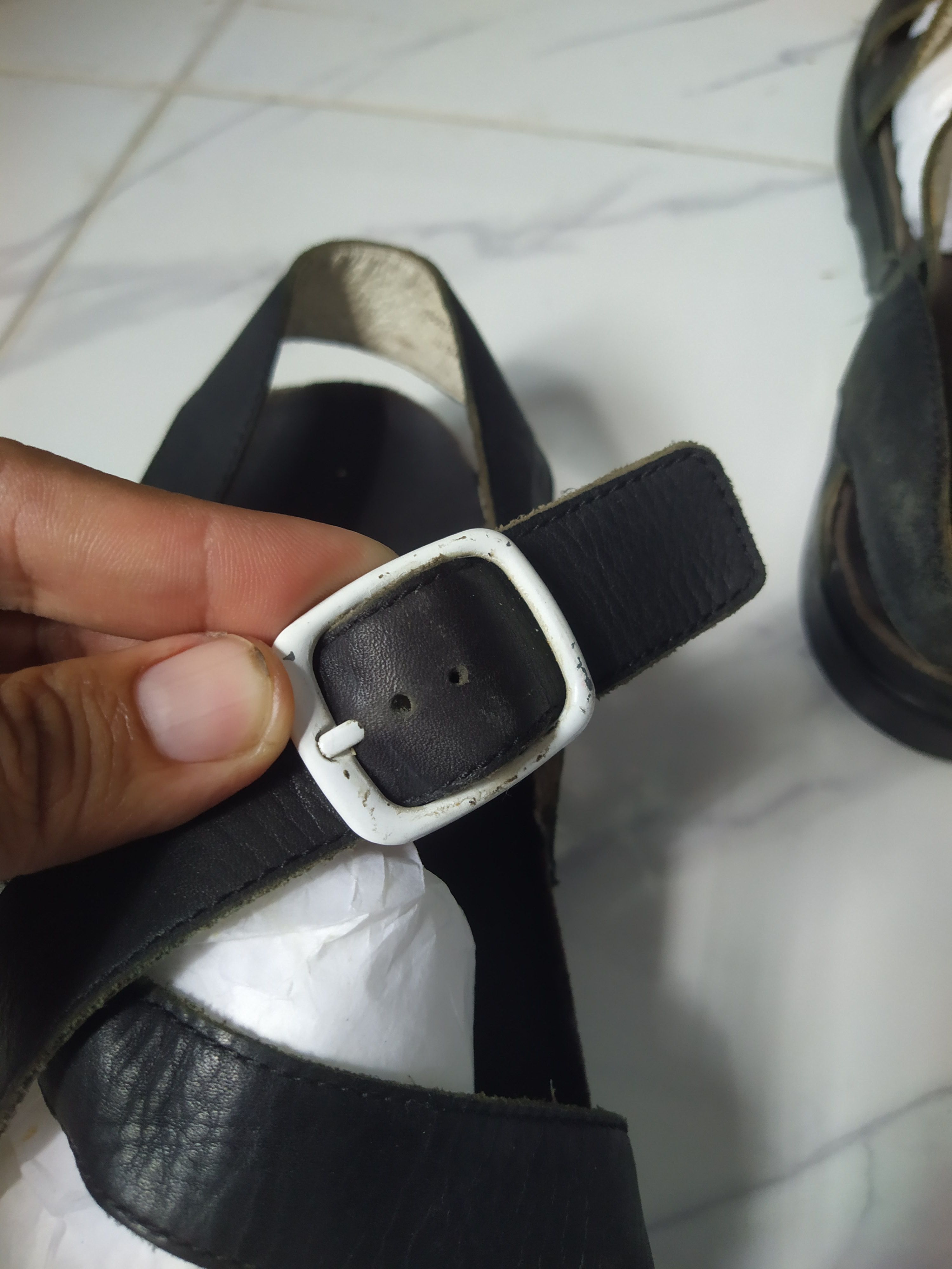 Camper CAMPER Pelotas Black Leather Sandals Size US 9.5 / EU 42-43 - 7 Thumbnail