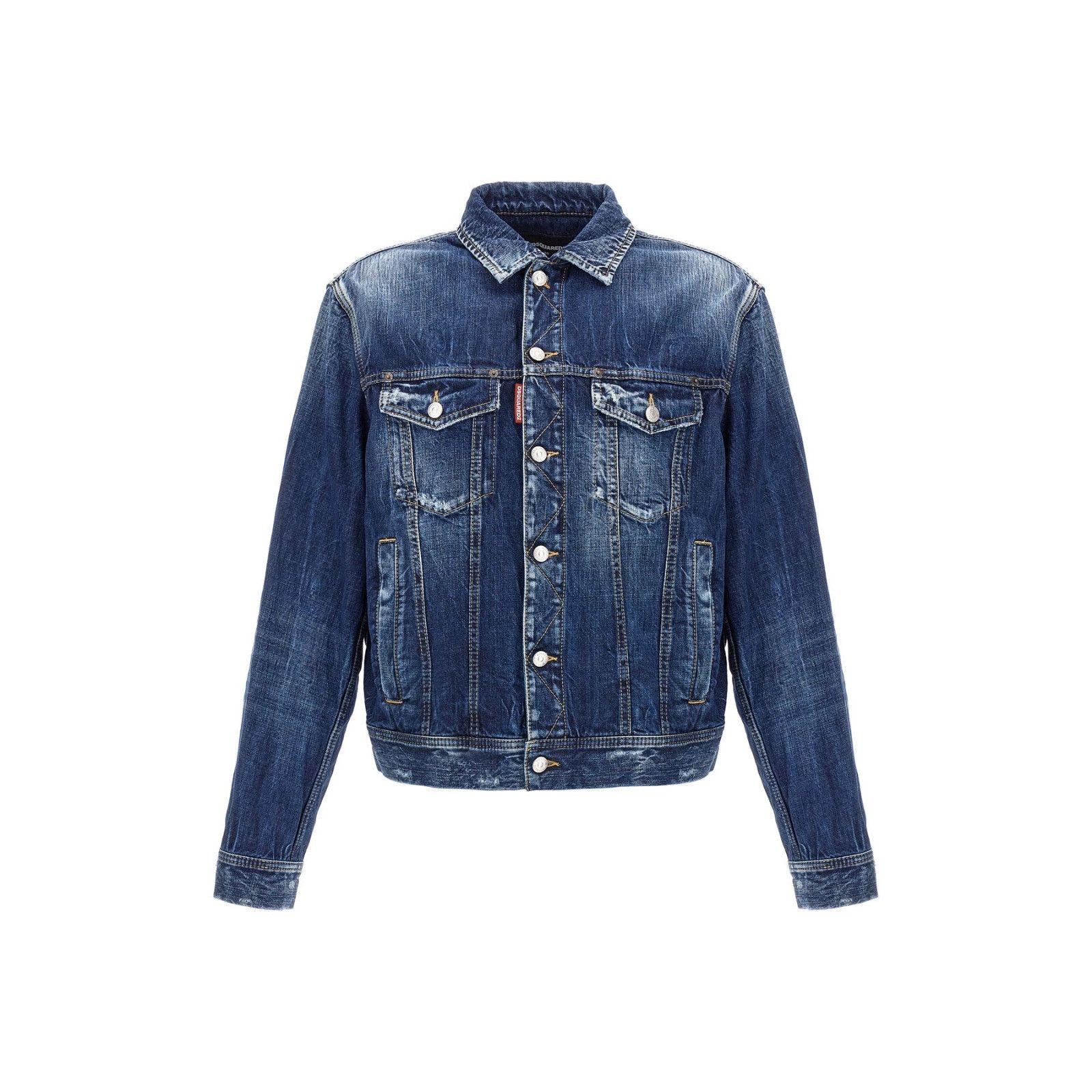 DSQUARED2 Be Cool Be Wash Blue Denim Jacket New & Authentic