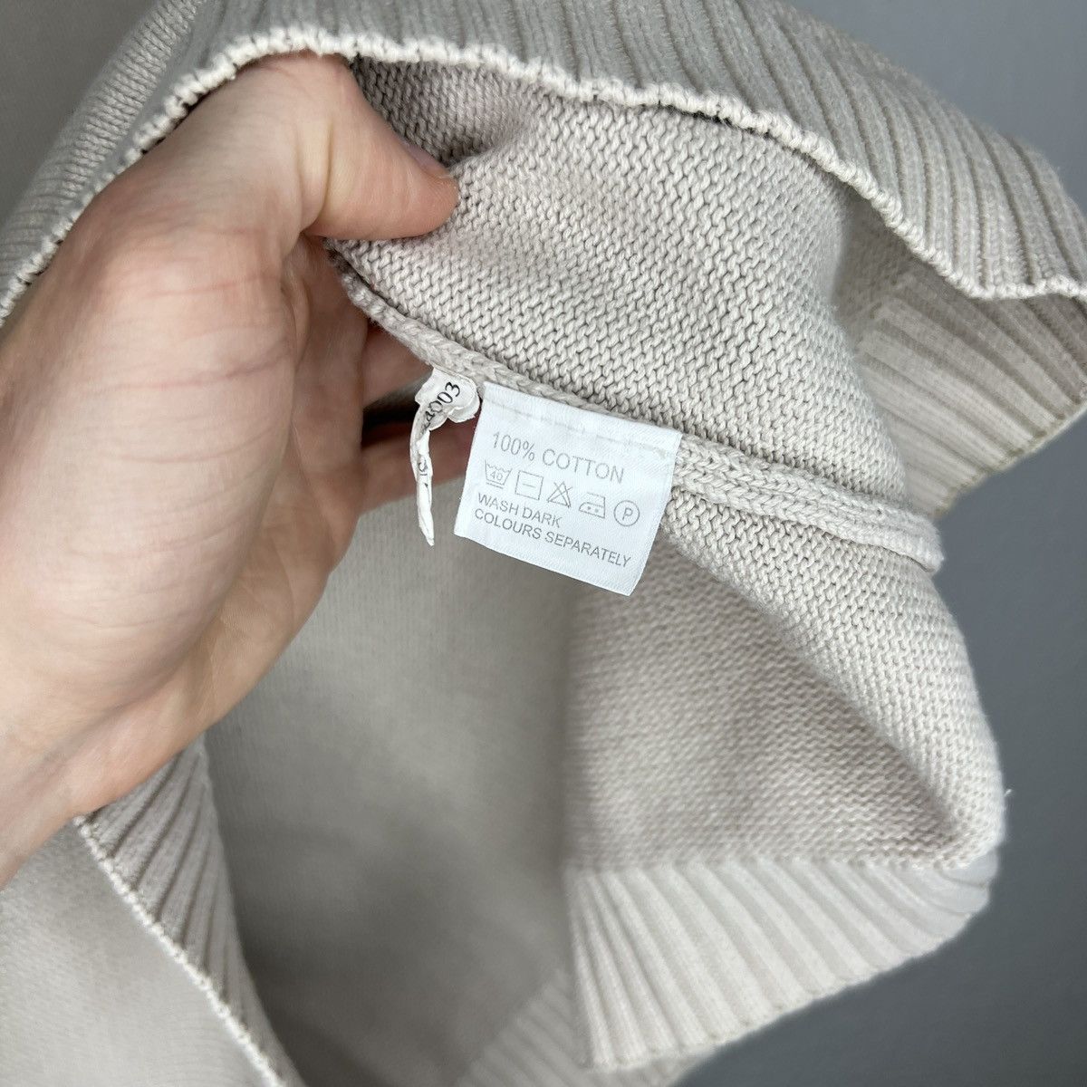 Designer × Yves Saint Laurent Yves Saint Laurent YSL Jumper Sweater Knitwear Beige Size US L / EU 52-54 / 3 - 6 Thumbnail