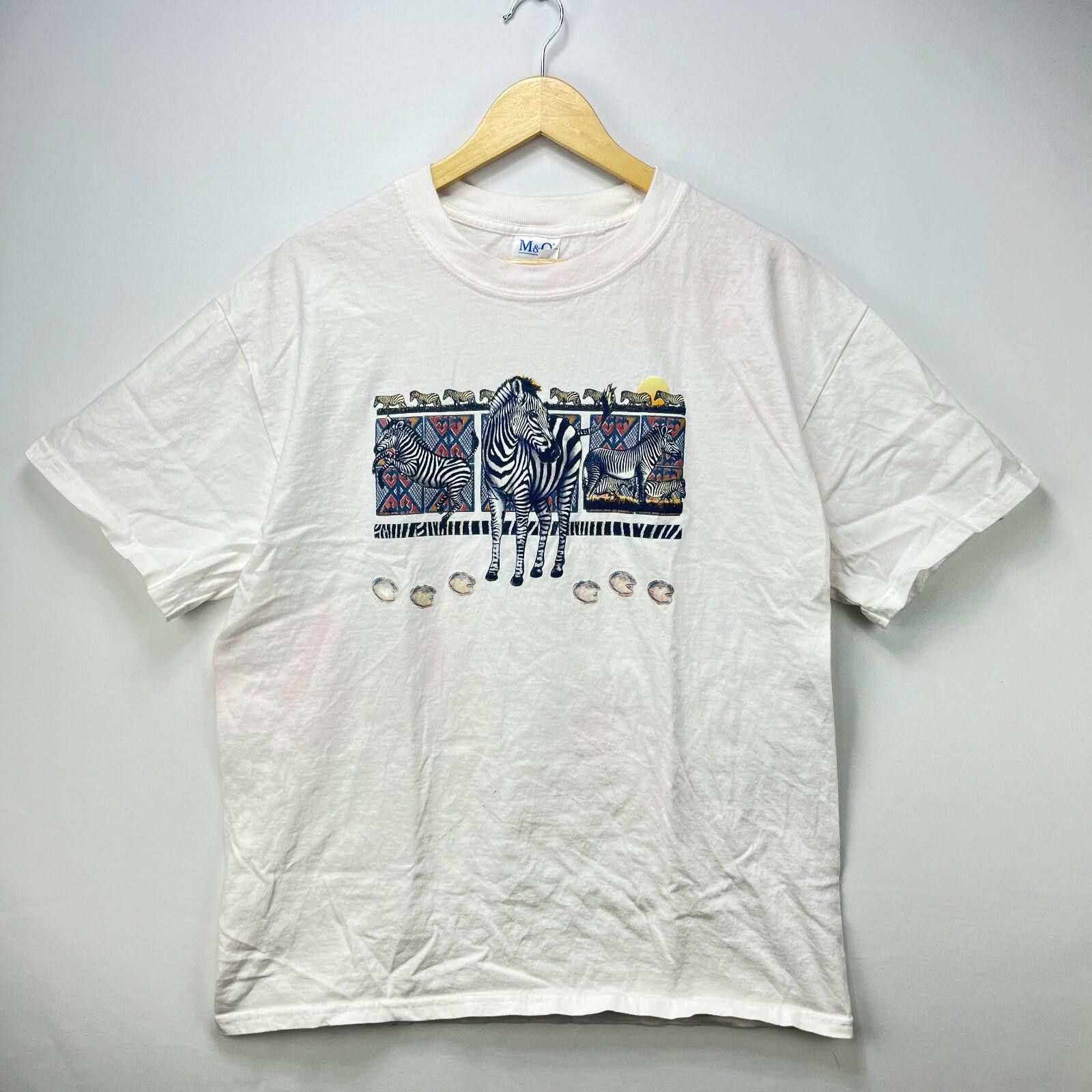 Vintage Vintage Zebra Horse Nature Animal T-Shirt Large Size US L / EU 52-54 / 3 - 1 Thumbnail