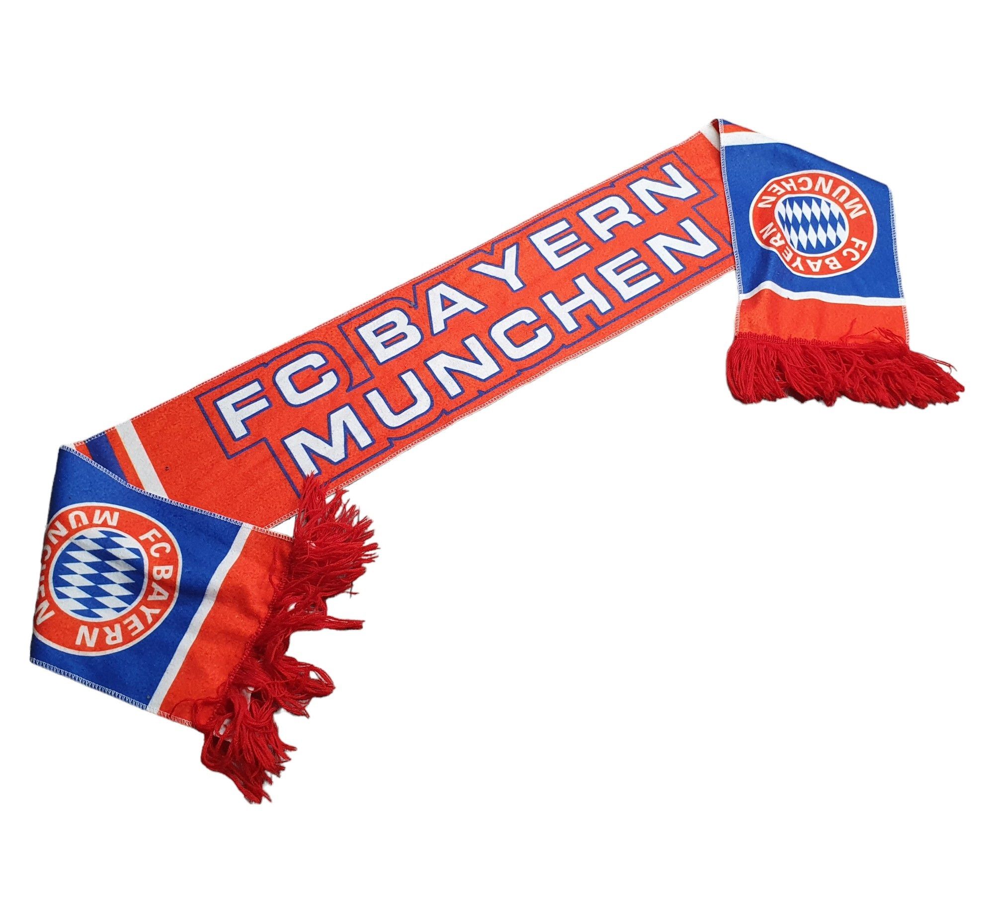Vintage Scarf FC Bayern Munchen Munich Germany Football Soccer Size ONE SIZE - 2 Thumbnail