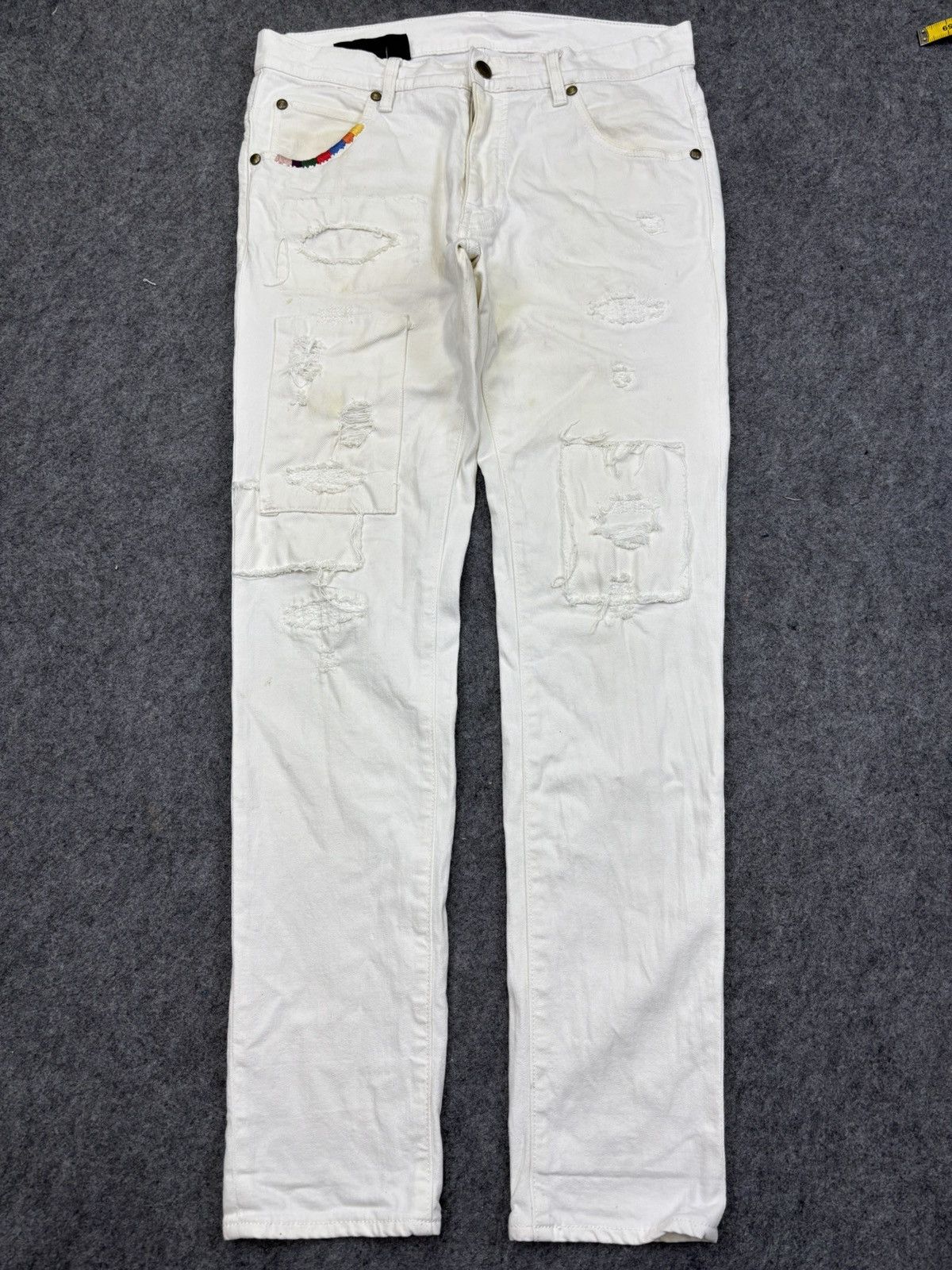 Other 💥Designer Patchwork💥1piu1uguale3 Skinny Patchwork Denim F914 Size US 32 / EU 48 - 16 Thumbnail