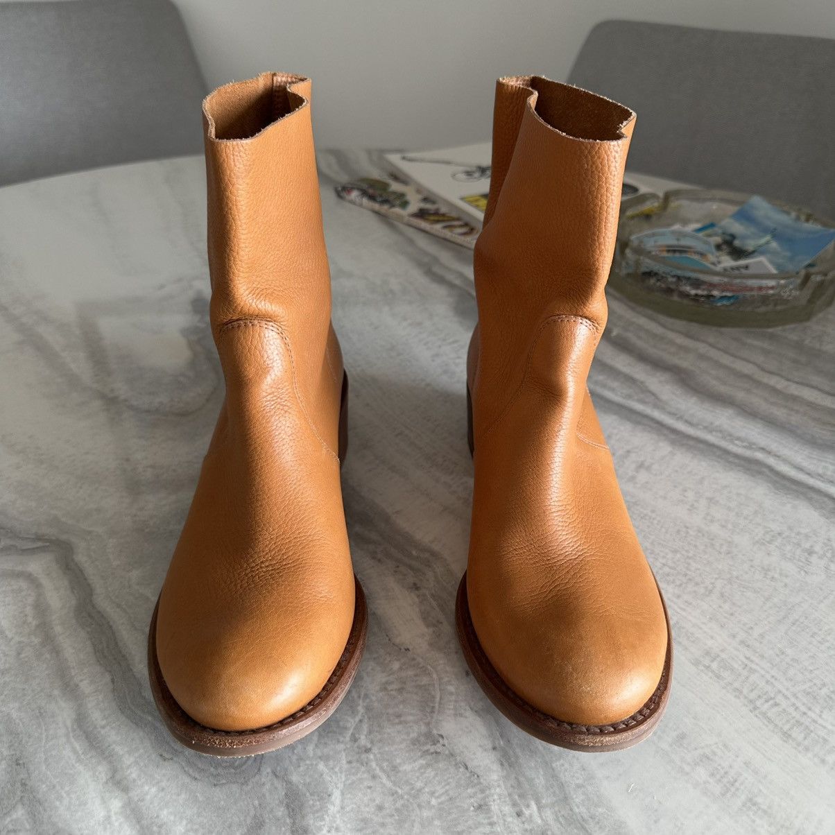 Tory Burch Tory Burch Siena Leather Bootie in Light Tan Size US 8 / IT 38 - 5 Thumbnail