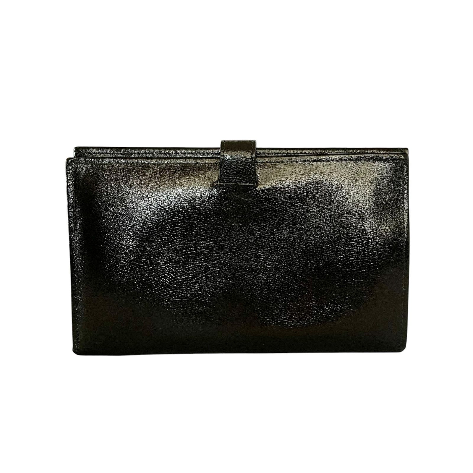 Vintage Vintage Black Cowhide Leather Travel Wallet Organizer Size ONE SIZE - 3 Thumbnail