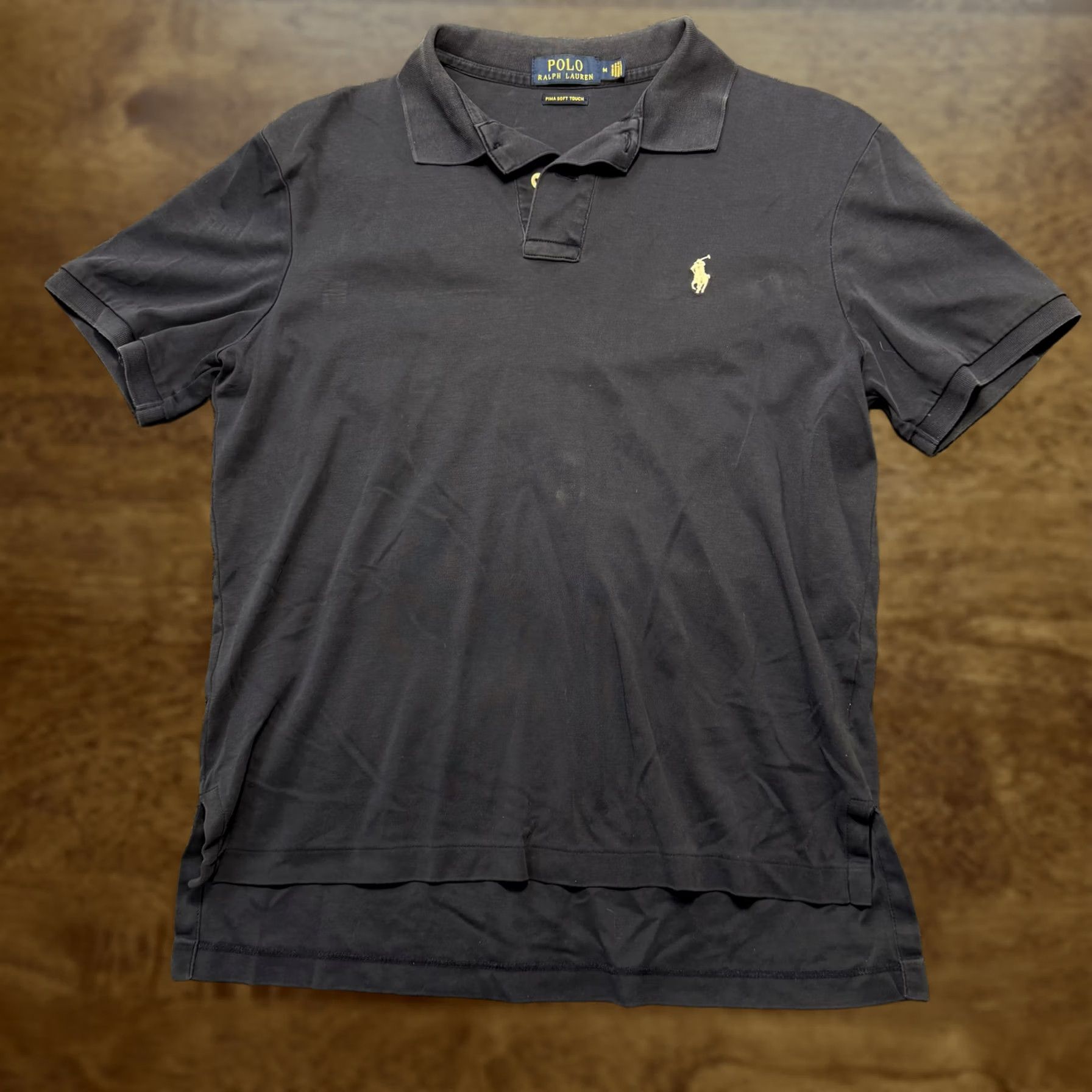 Polo Ralph Lauren Polo Ralph Lauren Polo Shirt Mens M Blue Pima Soft Touch Knit Logo Casual Size US M / EU 48-50 / 2 - 1 Thumbnail