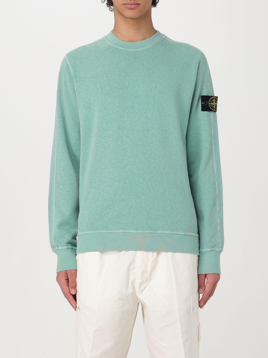 image of Stone Island Sweatshirt Men Green (Size 2XL)