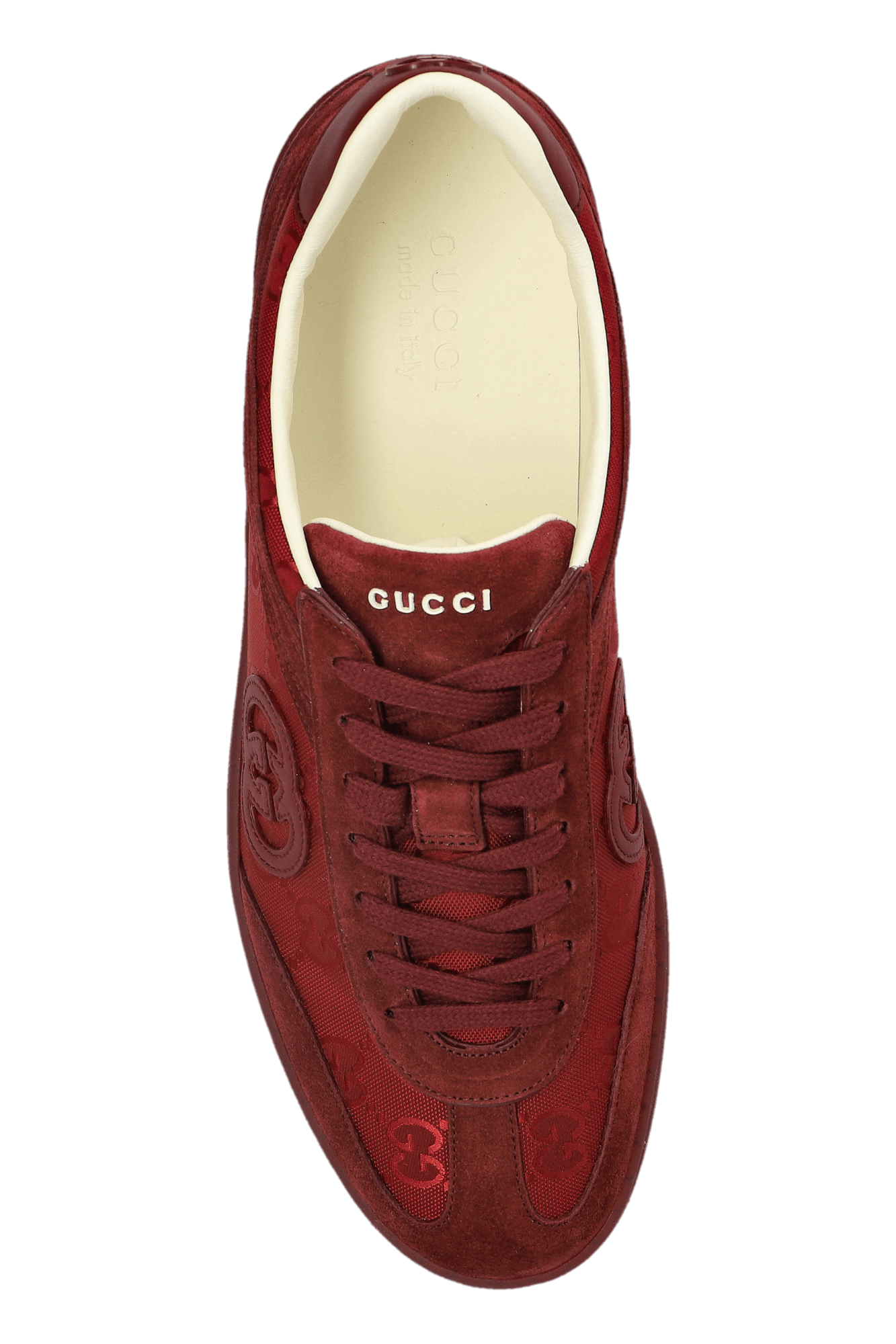 Gucci o1loc1c0426 813686 Men's G75 Sneakers in Burgundy Size US 10 / EU 43 - 6 Thumbnail