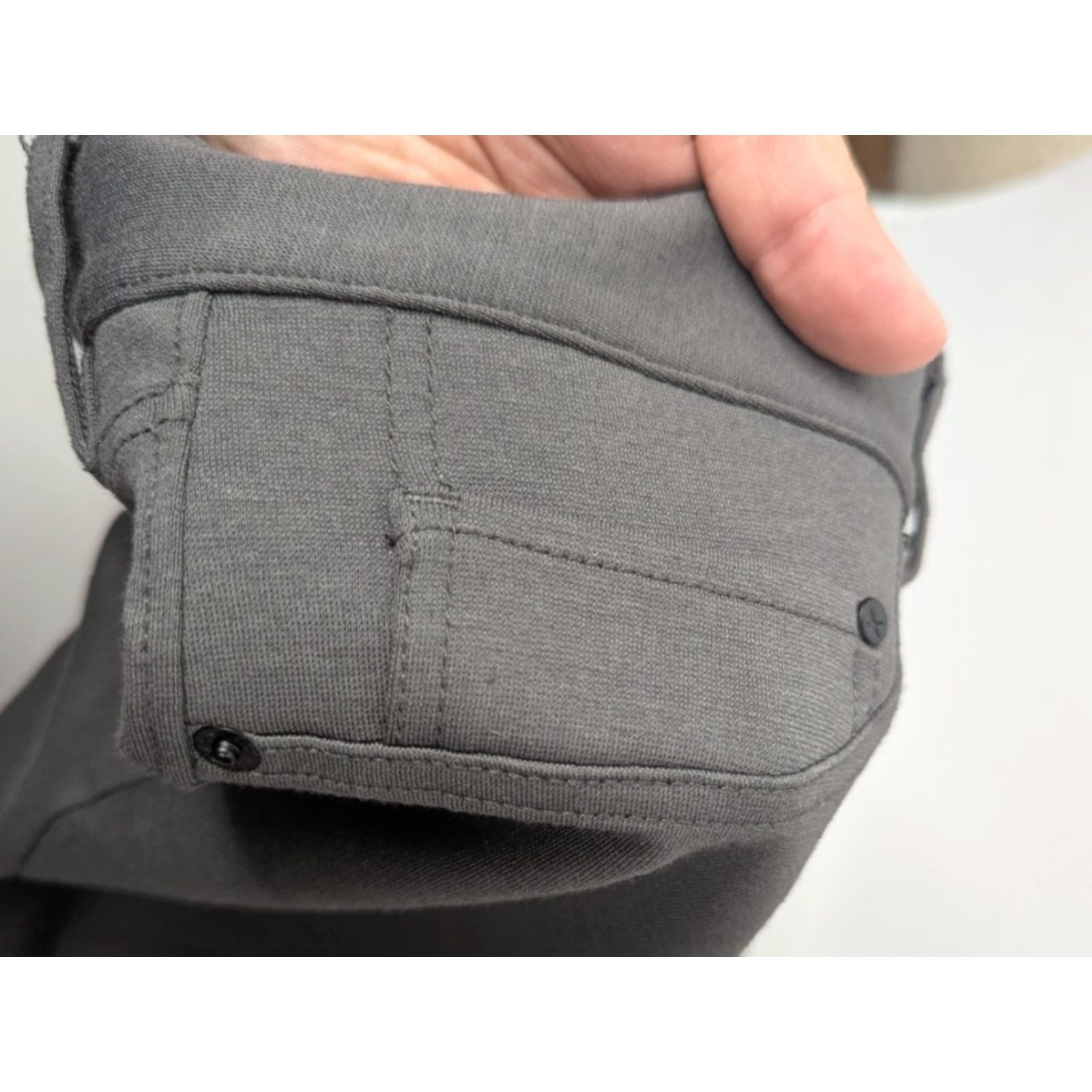 Eddie Bauer Eddie Bauer Travex Womens Stretch Straight Leg Pants Size 12 Tall Gray Career Size 34" / US 12 / IT 48 - 3 Thumbnail