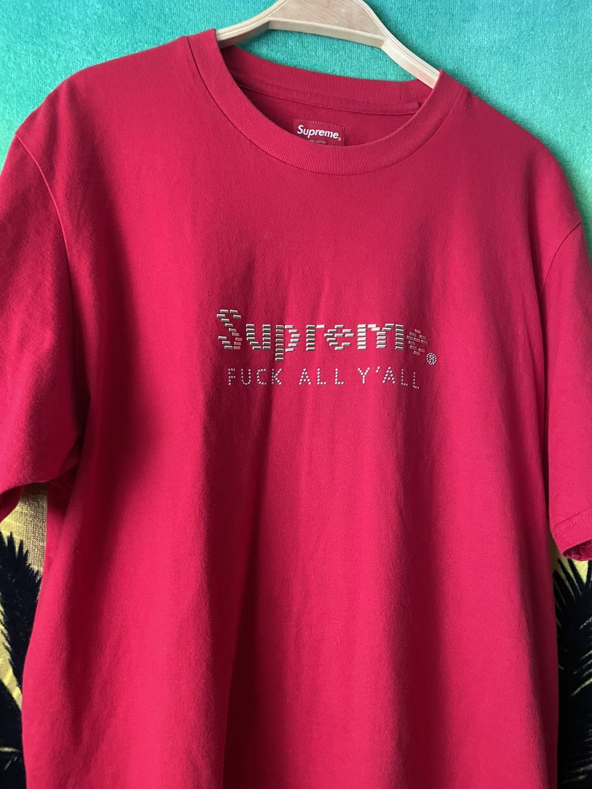 Supreme Supreme F You shirt red Size US M / EU 48-50 / 2 - 1 Thumbnail