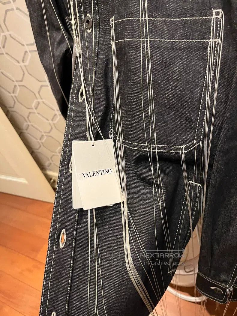 Valentino Valentino Flowing fringed denim shirt Size M / US 6-8 / IT 42-44 - 8 Thumbnail