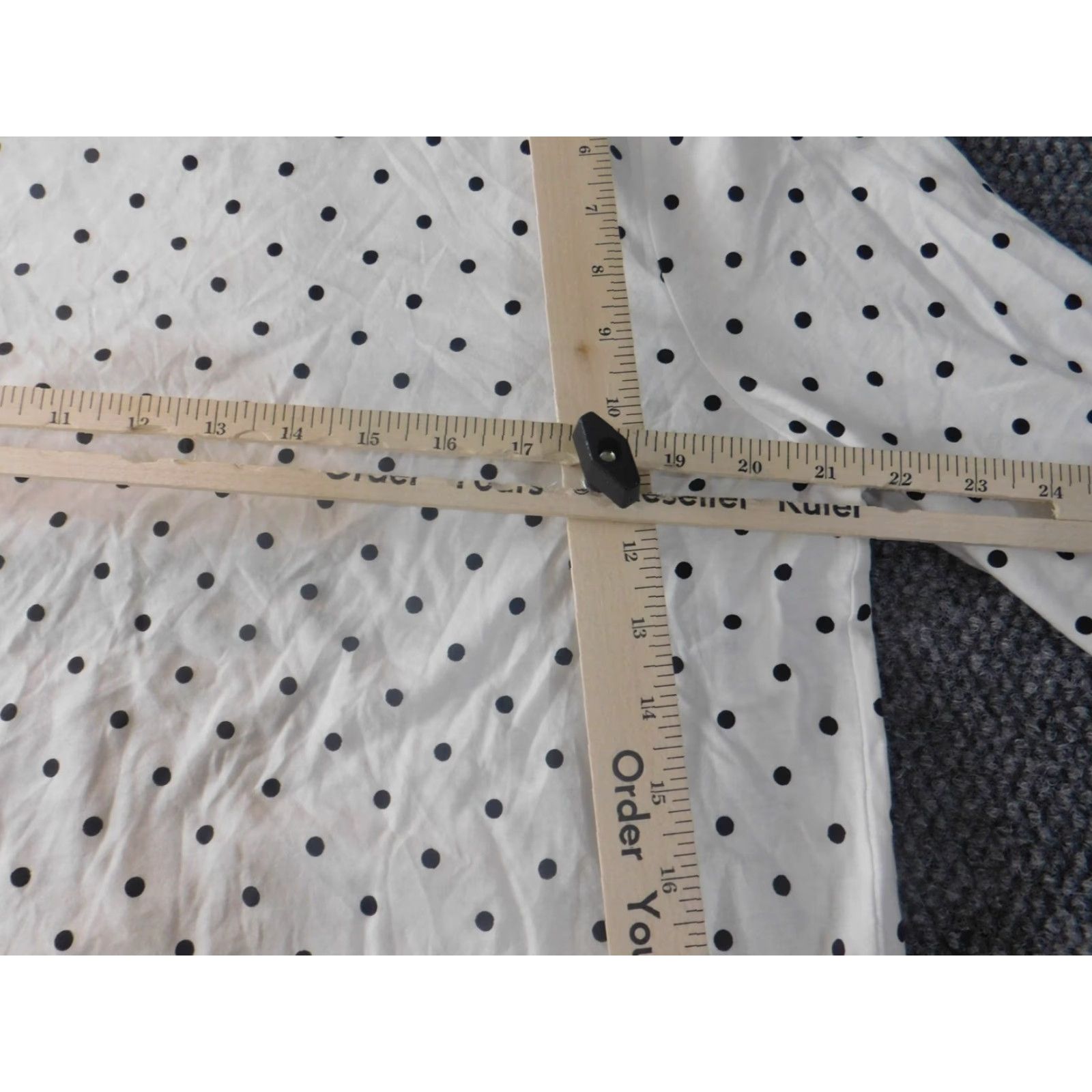 Ann Taylor Loft Ann Taylor Loft Blouse White XL V-Neck Long Sleeve Casual Shirt Womens Regular Button Pullover Cotton Down White Dot Size XL / US 12-14 / IT 48-50 - 6 Thumbnail
