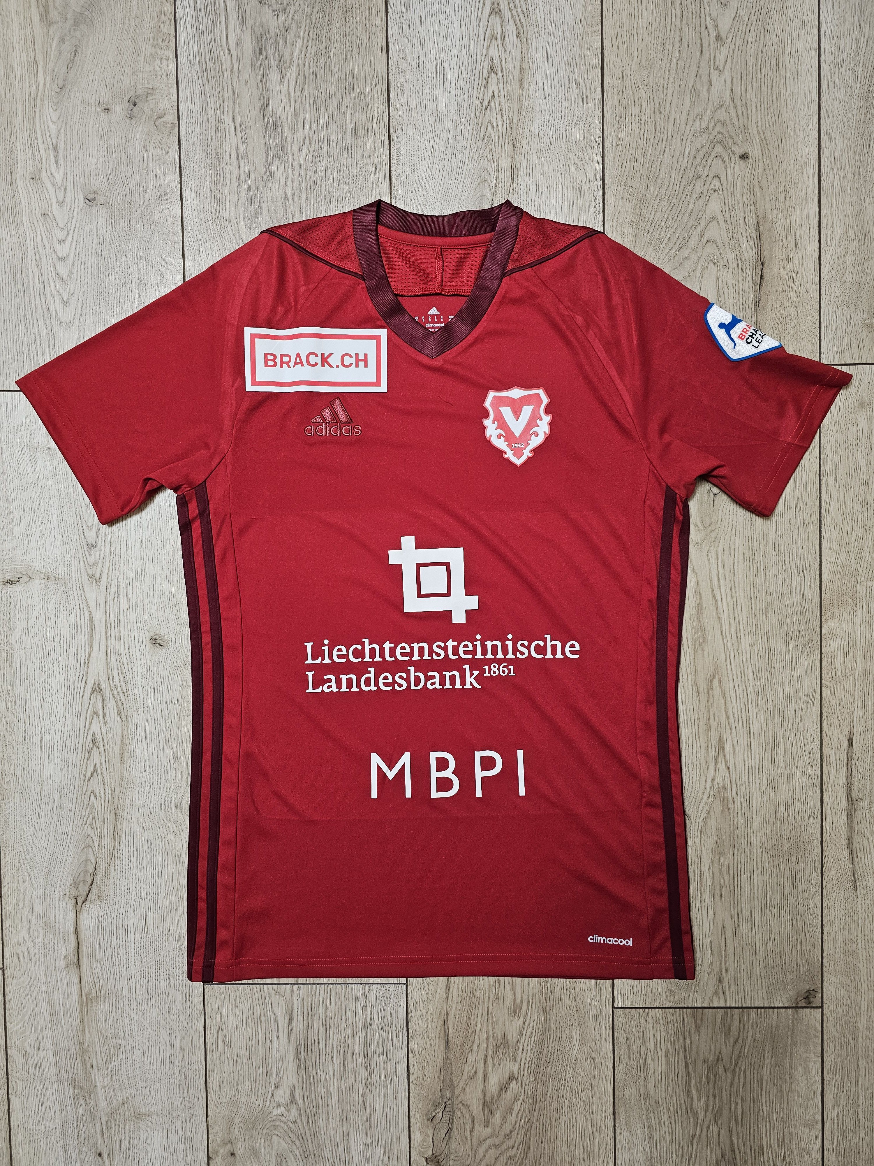 Adidas VADUZ 2017 2019 SIGNED FOOTBALL SOCCER JERSEY LIECHTENSTEIN Size US S / EU 44-46 / 1 - 1 Thumbnail