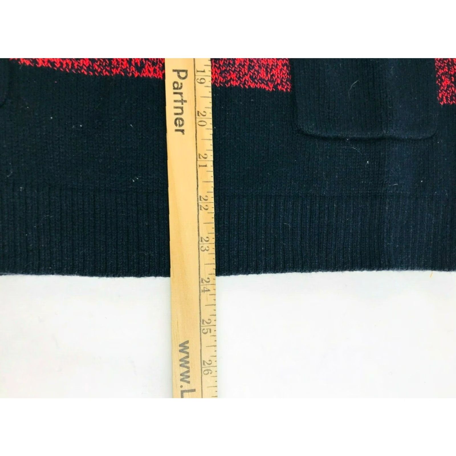 Gap Gap Sweater Mens Small Black Striped Wool Blend Pullover Front Pockets Crew Neck Knit Shirt Size US S / EU 44-46 / 1 - 5 Thumbnail