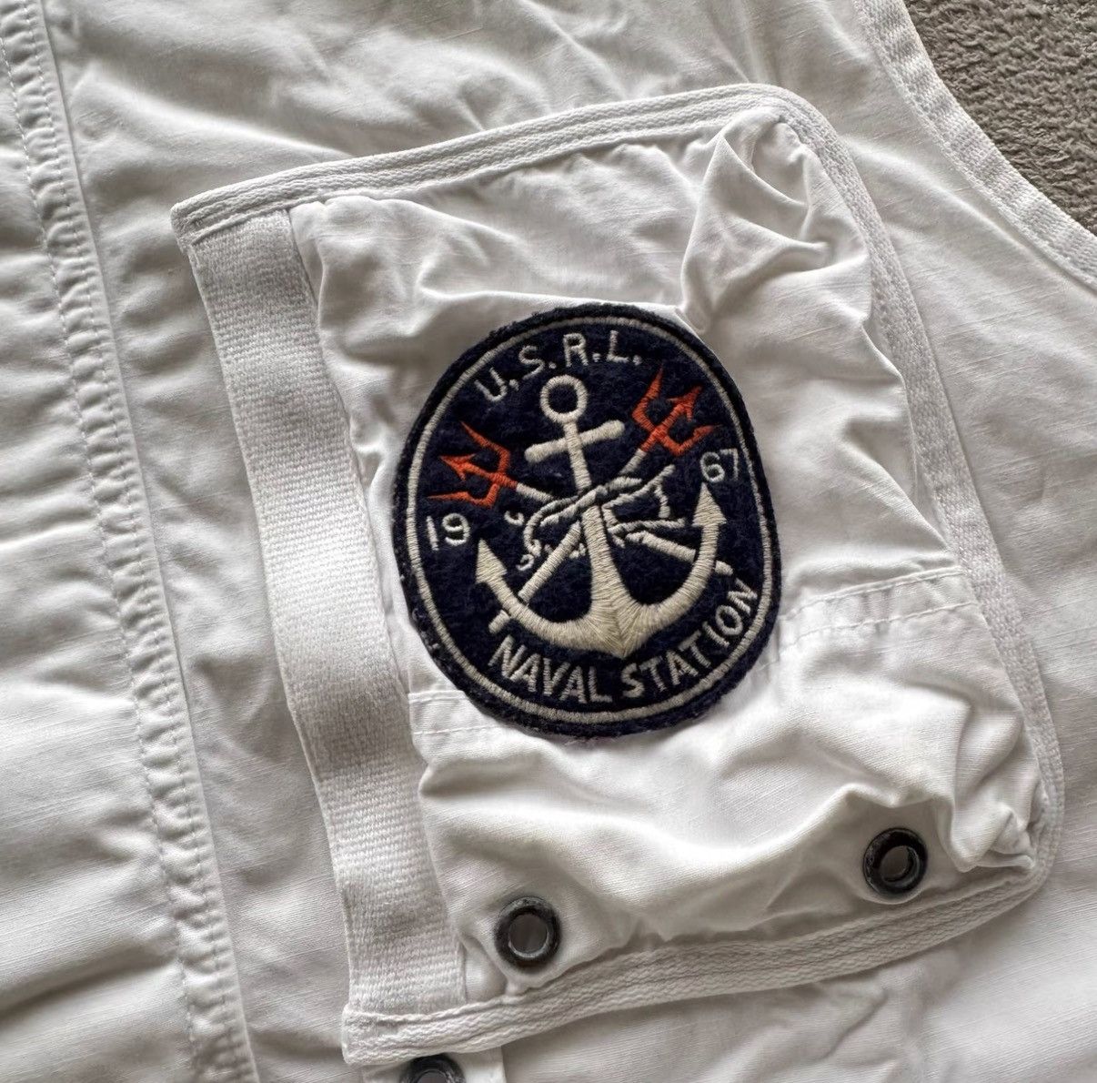 Polo Ralph Lauren Ralph Lauren Polo White Nautical Vest K22 Size US L / EU 52-54 / 3 - 6 Thumbnail