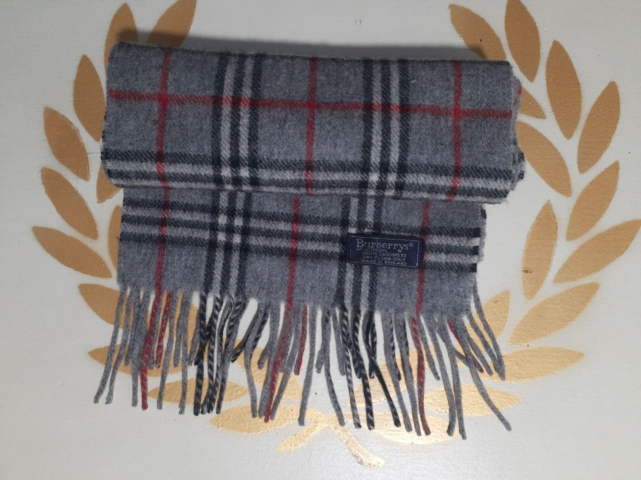 Burberry Burberrys Checkered Scarf Vintage Size ONE SIZE - 1 Thumbnail