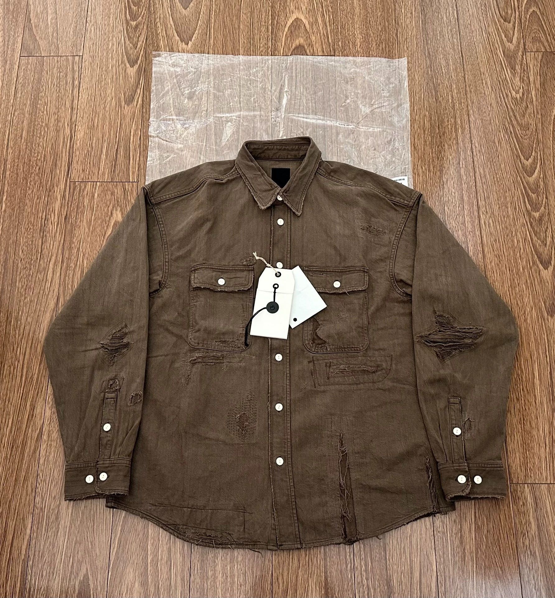 Visvim VISVIM ICT LUMBER SHIRT CRASH N.D. MUD | Grailed