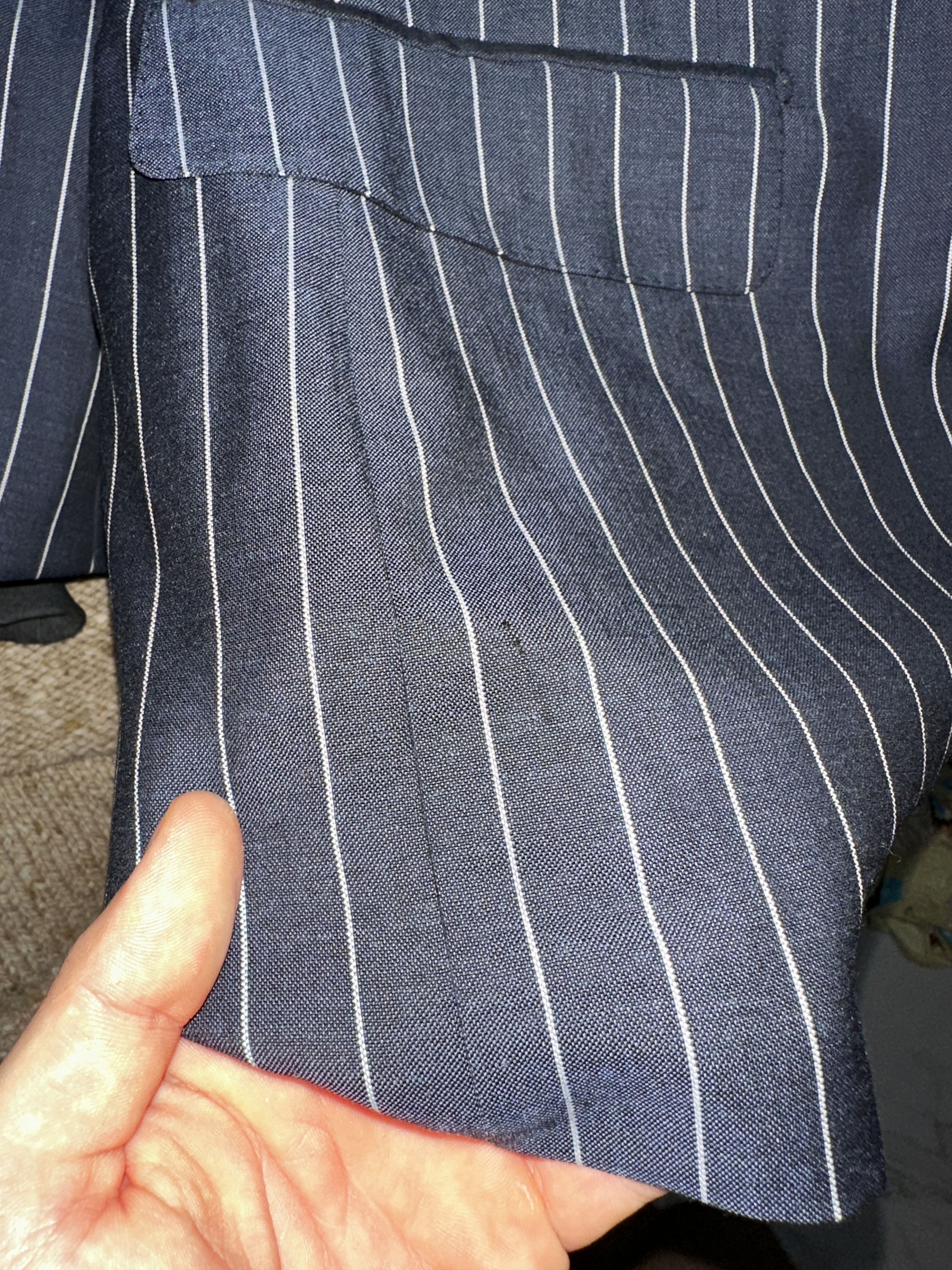Isaia Isaia Napoli Royal Blazer Suit Formal Striped Jacket Size 52 Size 52R - 20 Thumbnail