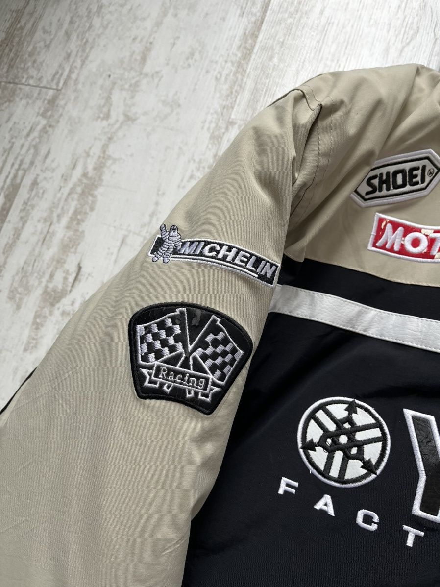 Yamaha Vintage Yamaha Racing Jacket MotoGP Style Beige Black 90s Size US XL / EU 56 / 4 - 7 Thumbnail