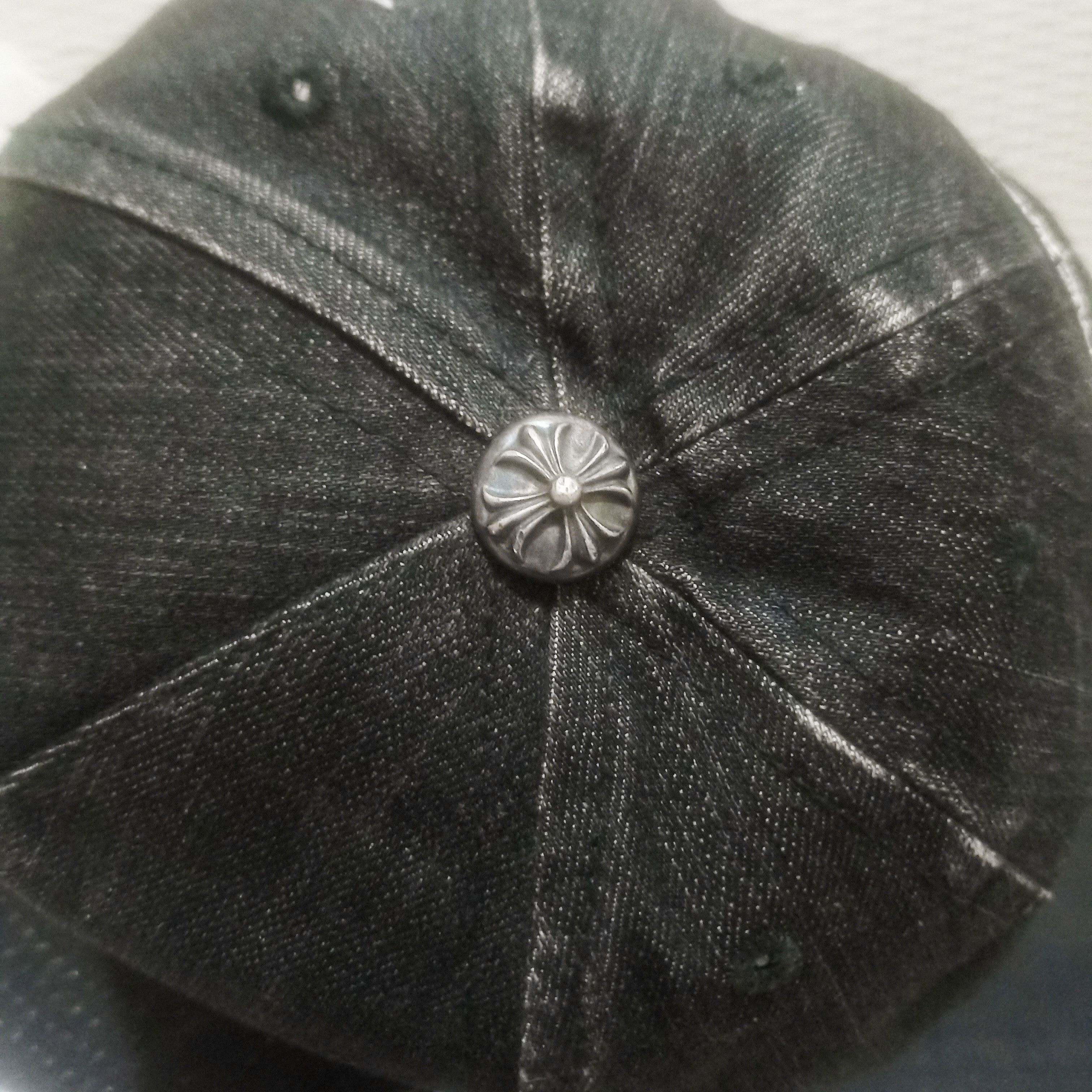 Chrome Hearts × Vintage Vintage 2000s Chrome Hearts Washed Denim Horseshoe Logo Size ONE SIZE - 4 Thumbnail