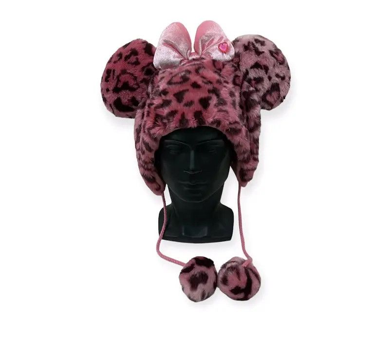 image of Cartoon Network x Disney Leopard Bunny Horn Fleece Earflap Beanie Hat, Men's