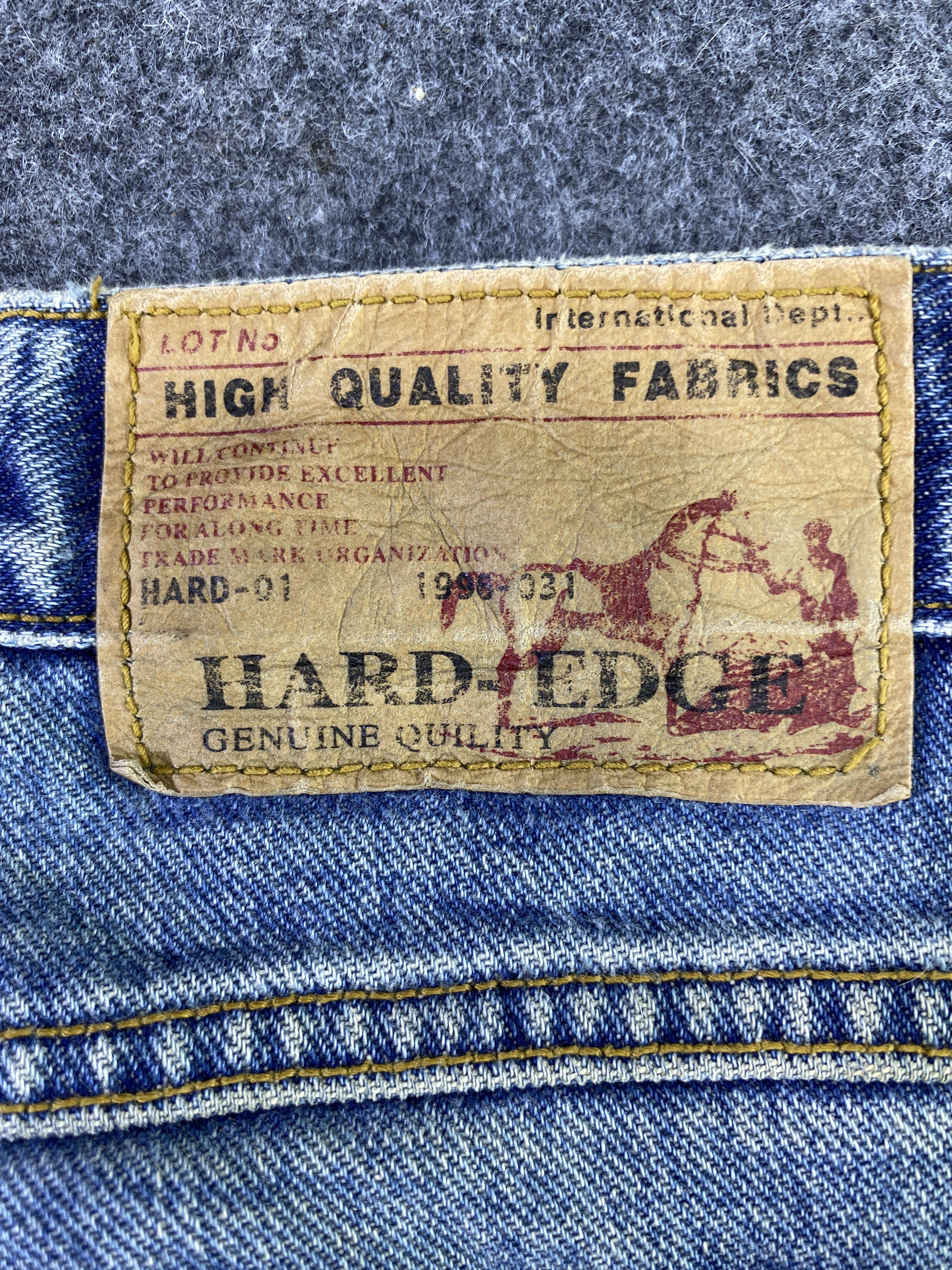 Japanese Brand Hard Edge Distressed Blue Wash Jeans - J965 Size US 30 / EU 46 - 12 Thumbnail