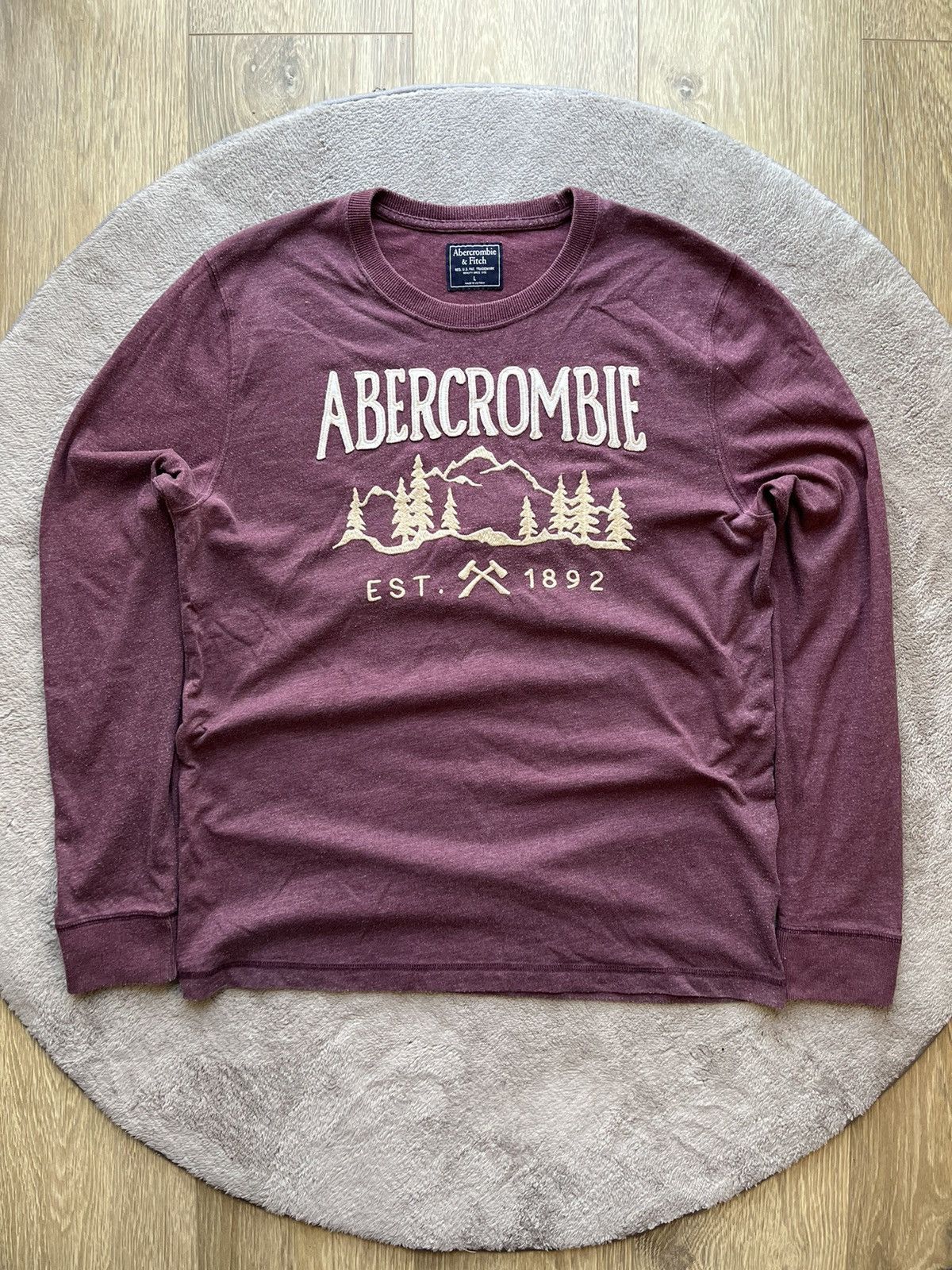 Abercrombie & Fitch × Vintage Vintage Abercrombie & Fitch Long Sleeve T Shirt Y2K 90s Size US L / EU 52-54 / 3 - 1 Thumbnail