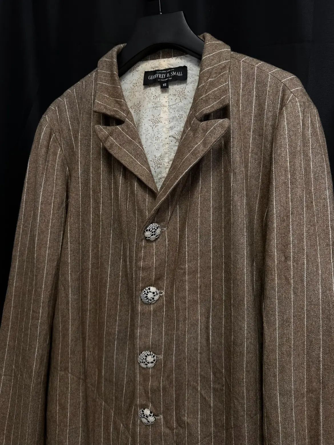 Geoffrey B. Small Geoffrey B.Small Brown Stripe Blazer Jcaket Size US S / EU 44-46 / 1 - 3 Thumbnail