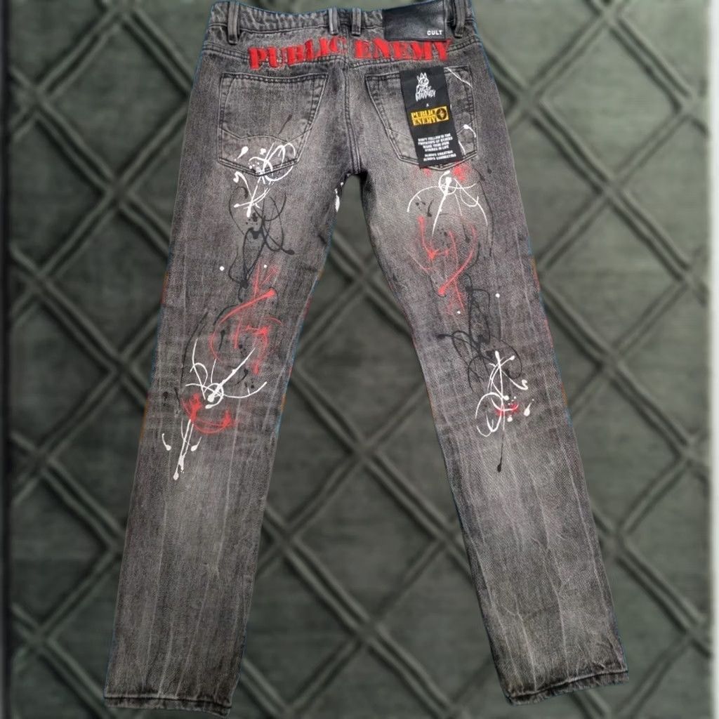 Cult Of Individuality Cult Of Individuality Jeans 32x32 Public Enemy Rocker Slim Graphitti Rap Size US 32 / EU 48 - 1 Thumbnail