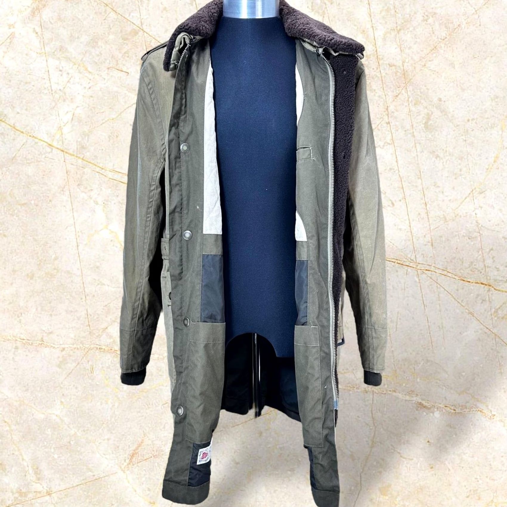 Timberland Timberland X British Millerain Premium Waxed Car Military Coat 8514J262 size L/G Size US L / EU 52-54 / 3 - 5 Thumbnail