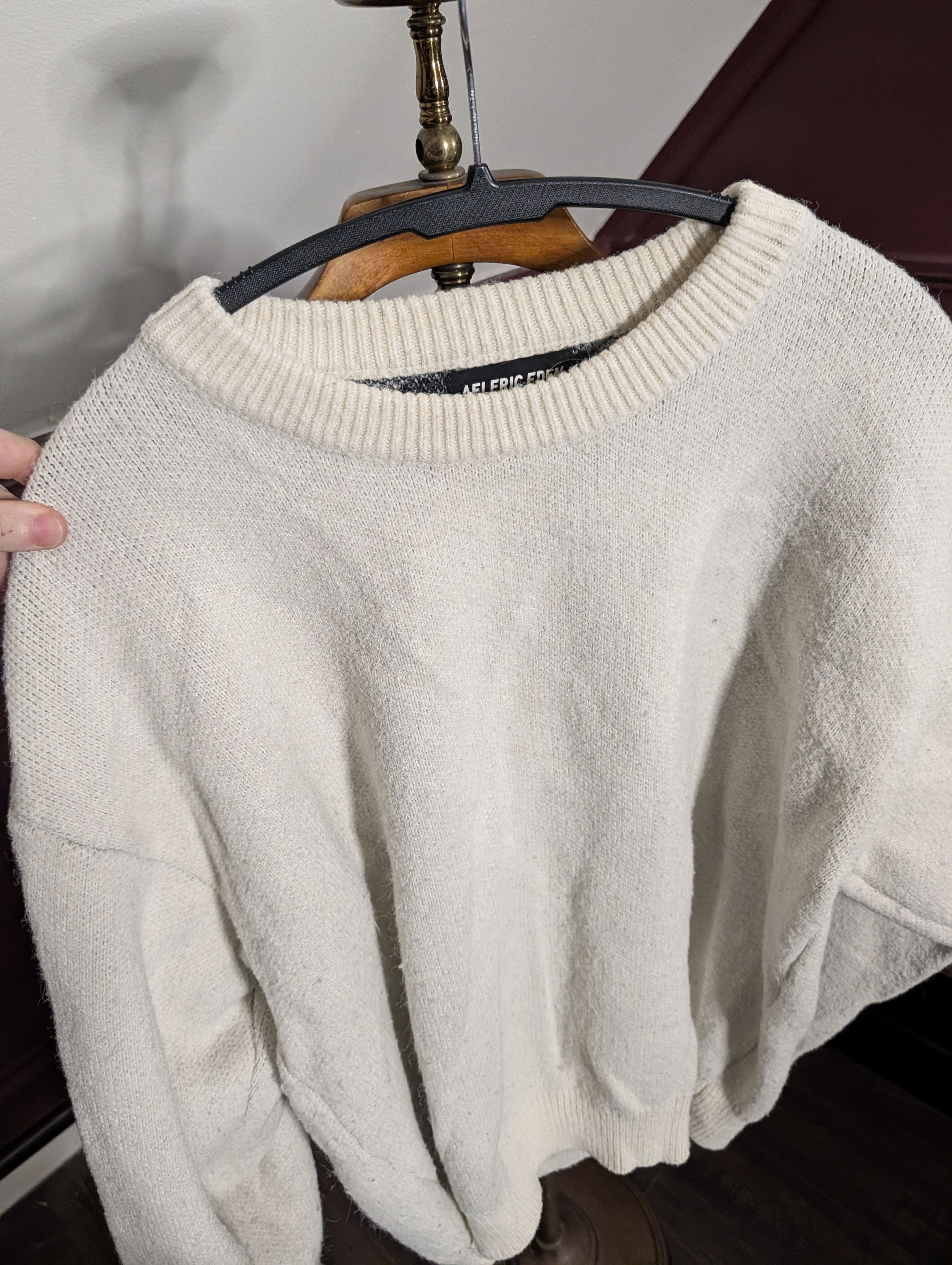 Other AELFRIC EDEN Cream Skeleton Bones Knot Sweater L Size US L / EU 52-54 / 3 - 3 Thumbnail